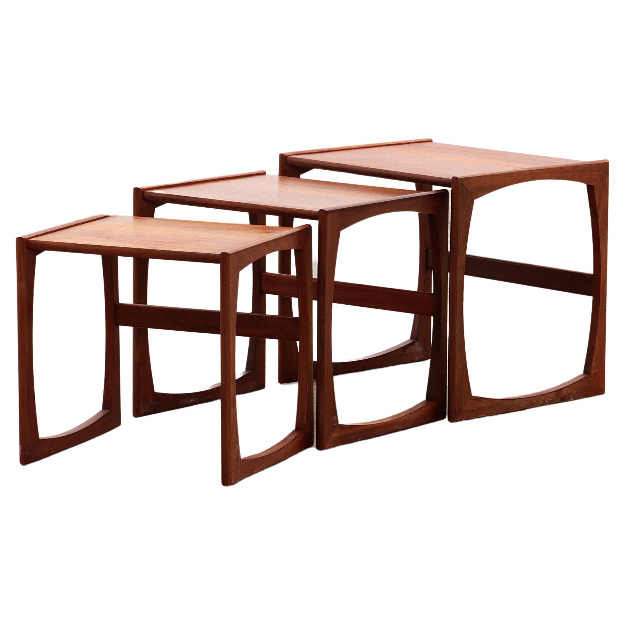 Side tables G-Plan Vintage Nesting Tables, 1960s England.