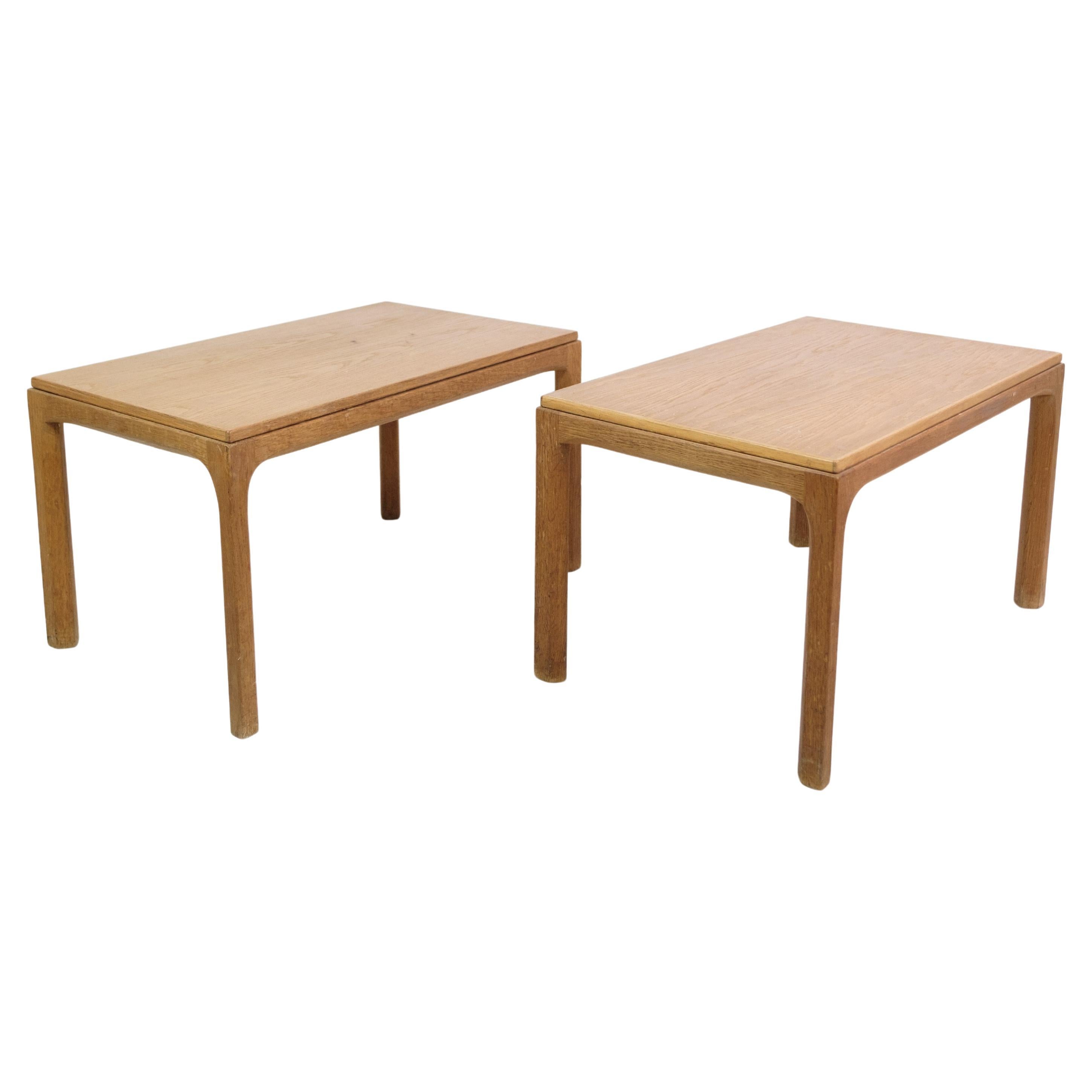 Side tables In Oak, Model 381 Designed By Aksel Kjersgaard Odder From 1960s For Sale