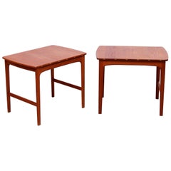 Side Tables in Solid Teak by Yngvar Sandström for Säffle Möbelfabrik, 1960s