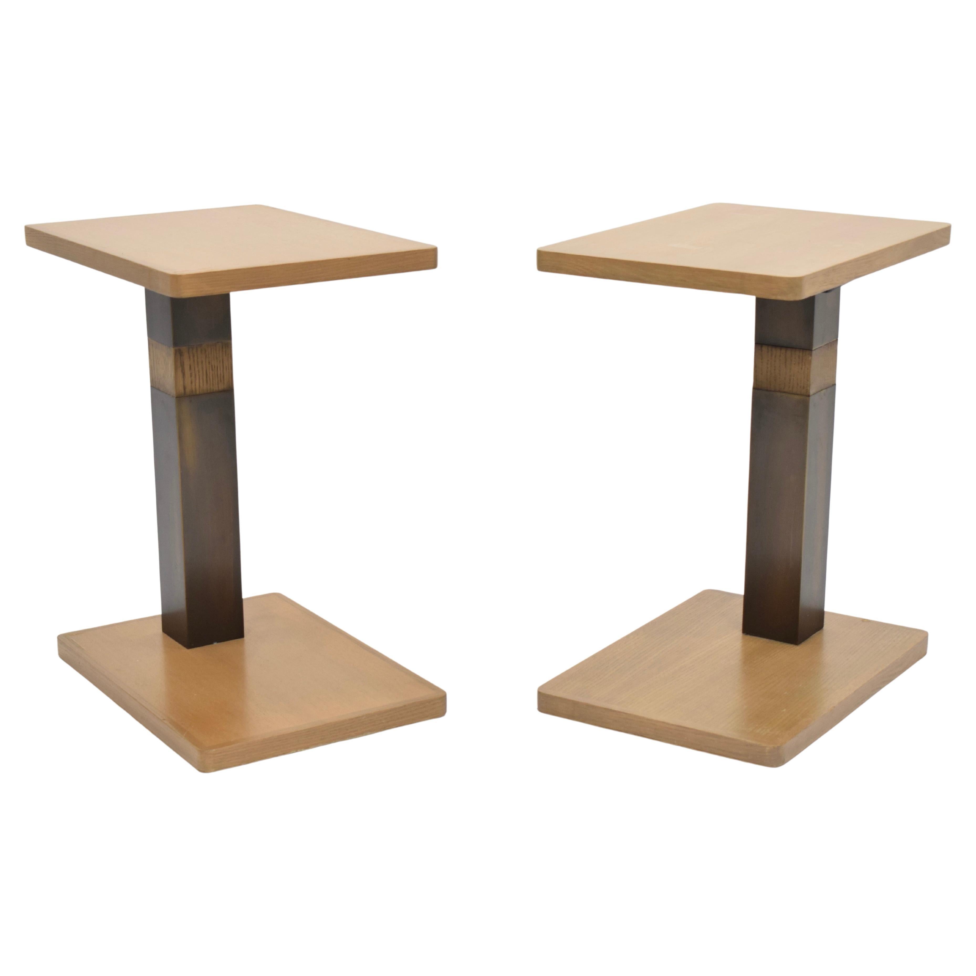 Side Tables in the style of Dupre Lafon  For Sale