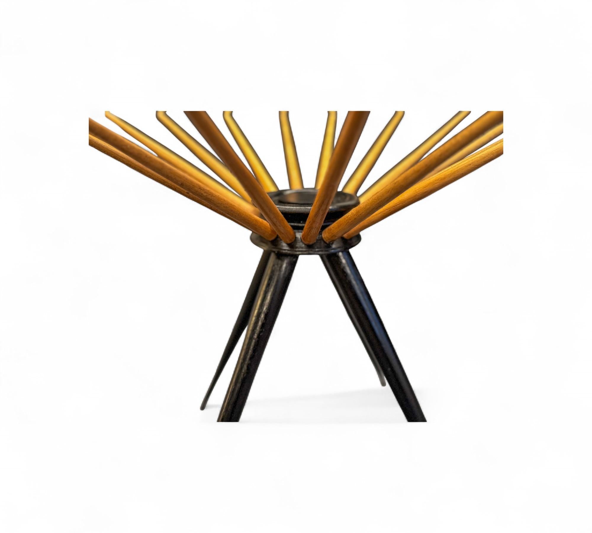 Tables d'appoint en bois dur et verre bicolore, Giuseppe Scapinelli, années 1950 - Lot 768A en vente 4