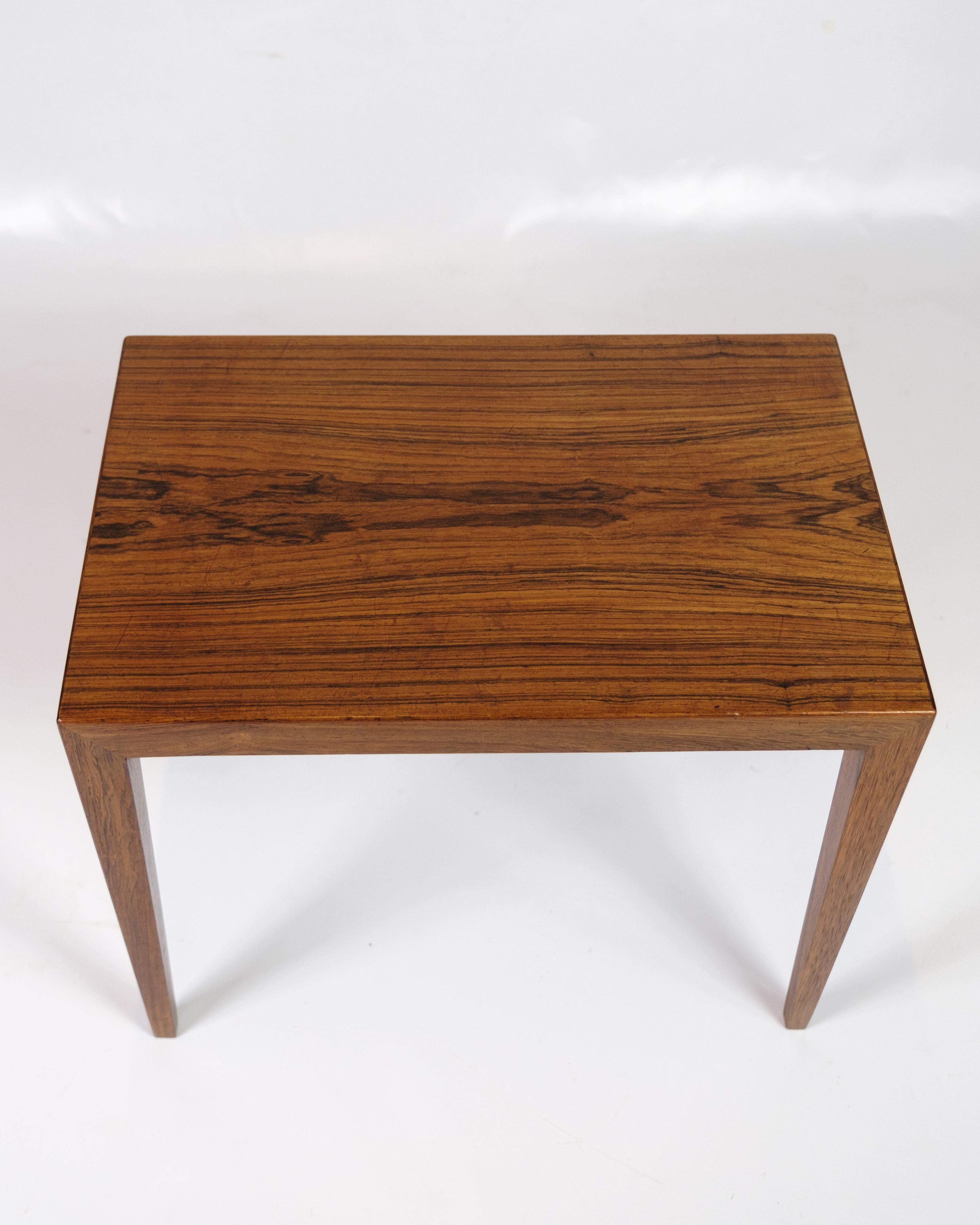 Tables d'appoint modèle 41B fabriquées en bois de rose par Severin Hansen pour Haslev Furniture en vente 3