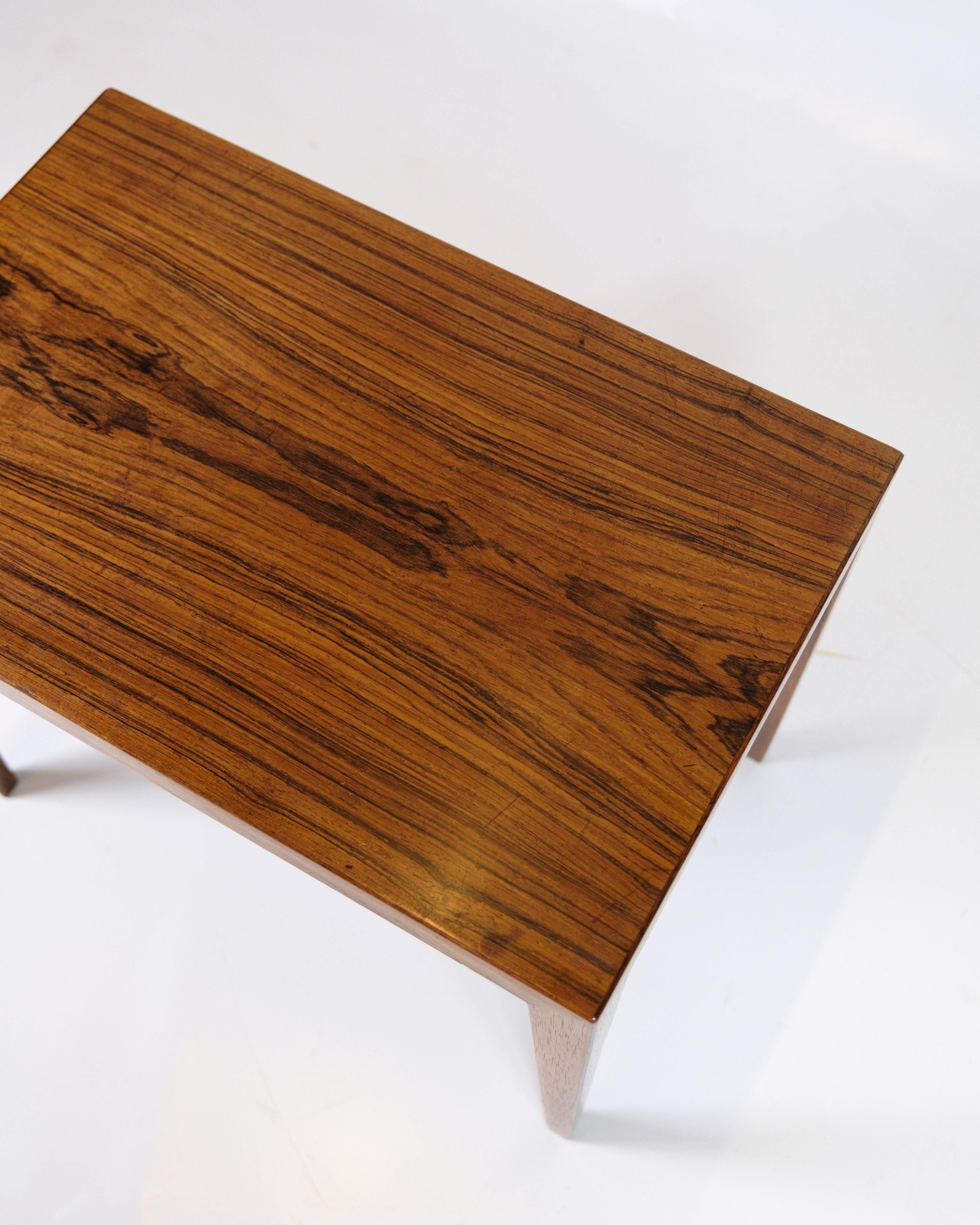 Tables d'appoint modèle 41B fabriquées en bois de rose par Severin Hansen pour Haslev Furniture en vente 5