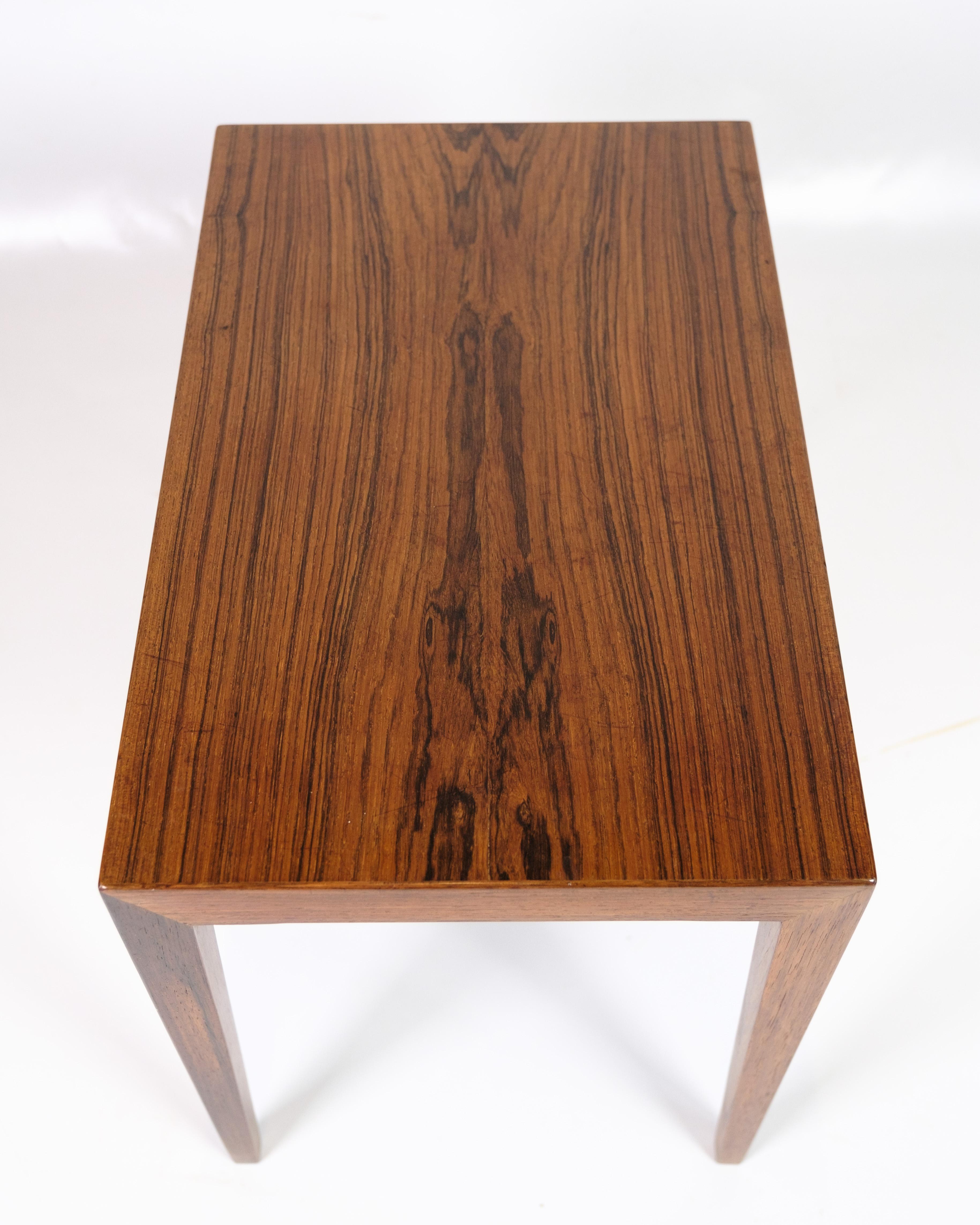 Tables d'appoint modèle 41B fabriquées en bois de rose par Severin Hansen pour Haslev Furniture en vente 6