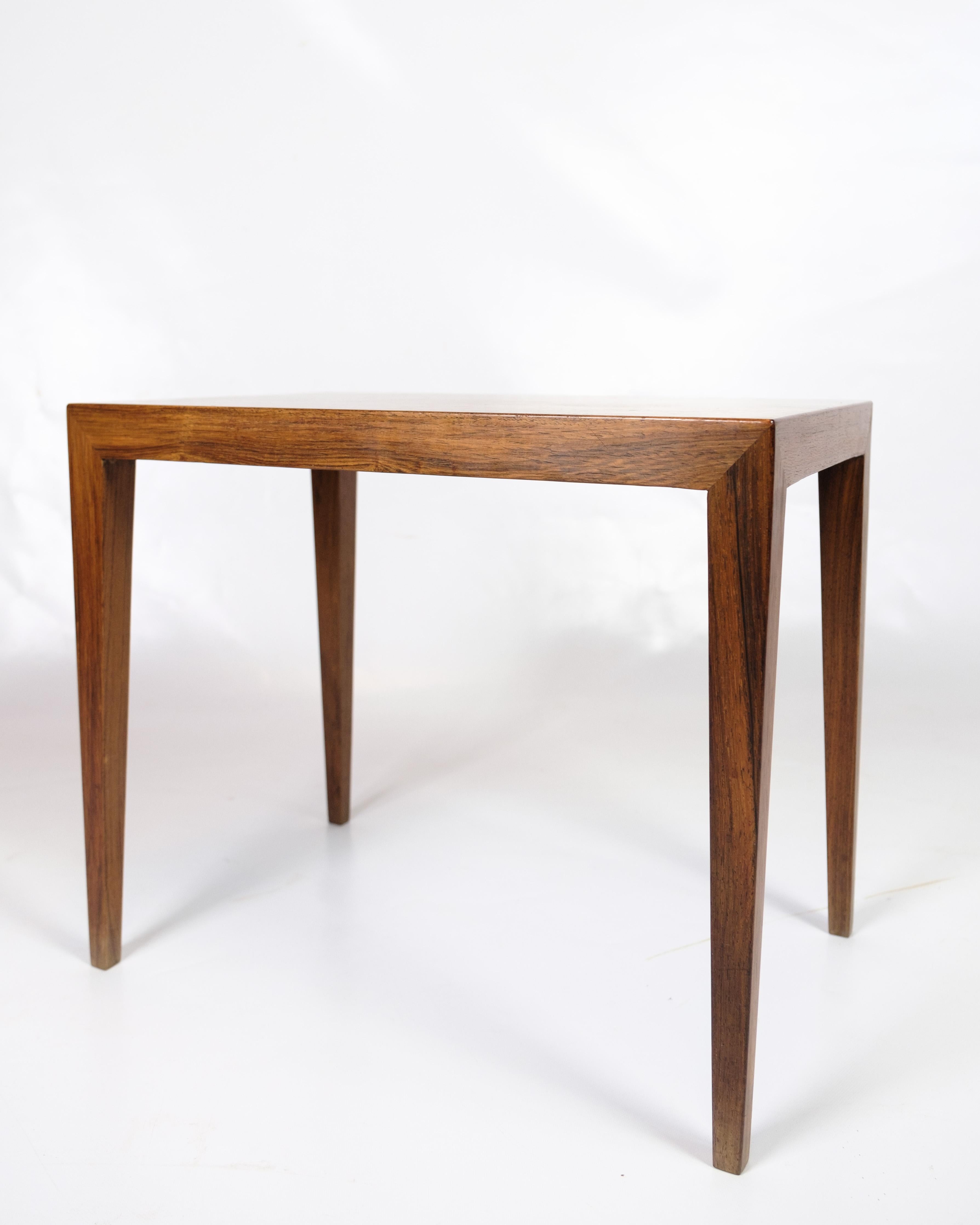 Tables d'appoint modèle 41B fabriquées en bois de rose par Severin Hansen pour Haslev Furniture Bon état - En vente à Lejre, DK