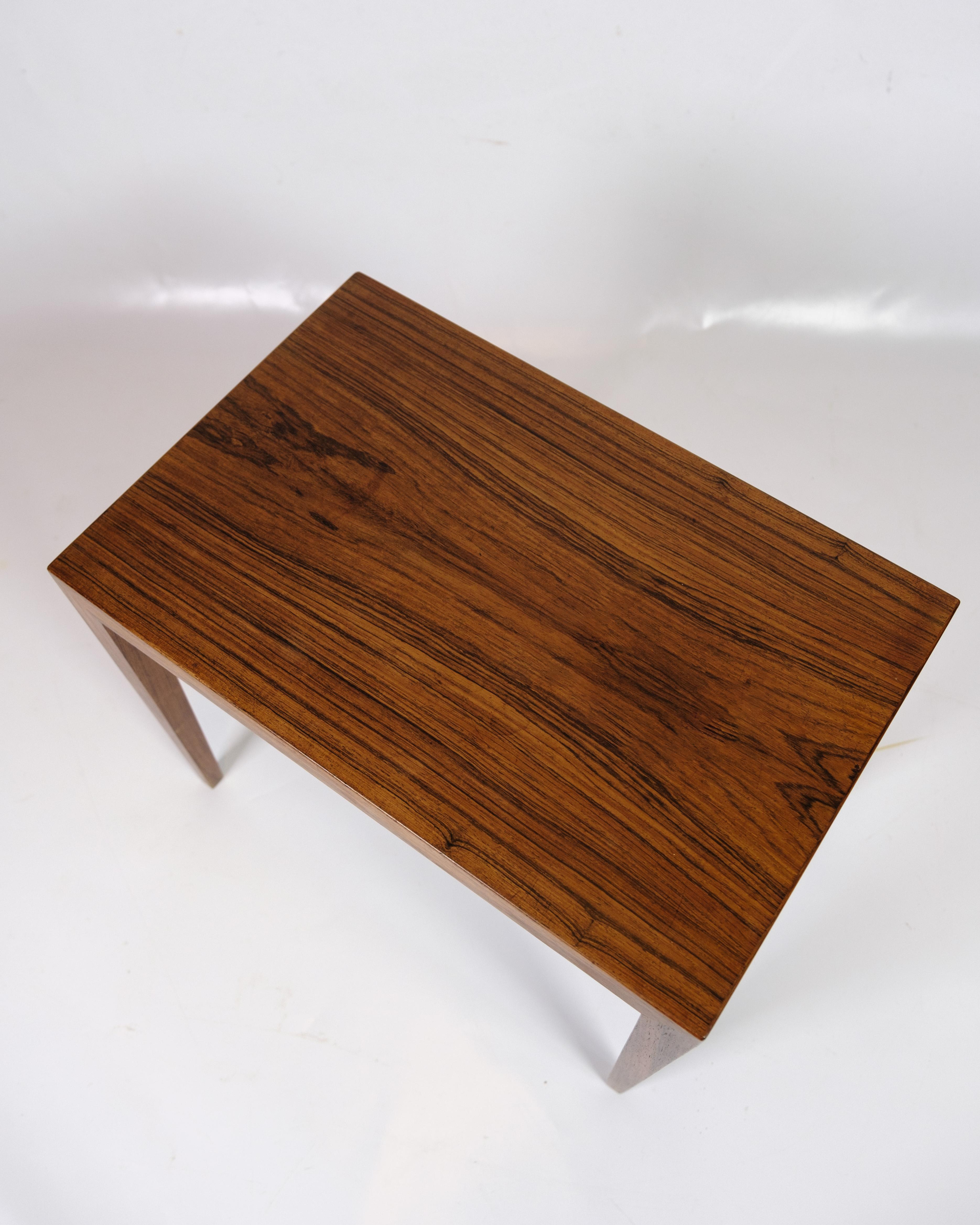 Milieu du XXe siècle Tables d'appoint modèle 41B fabriquées en bois de rose par Severin Hansen pour Haslev Furniture en vente