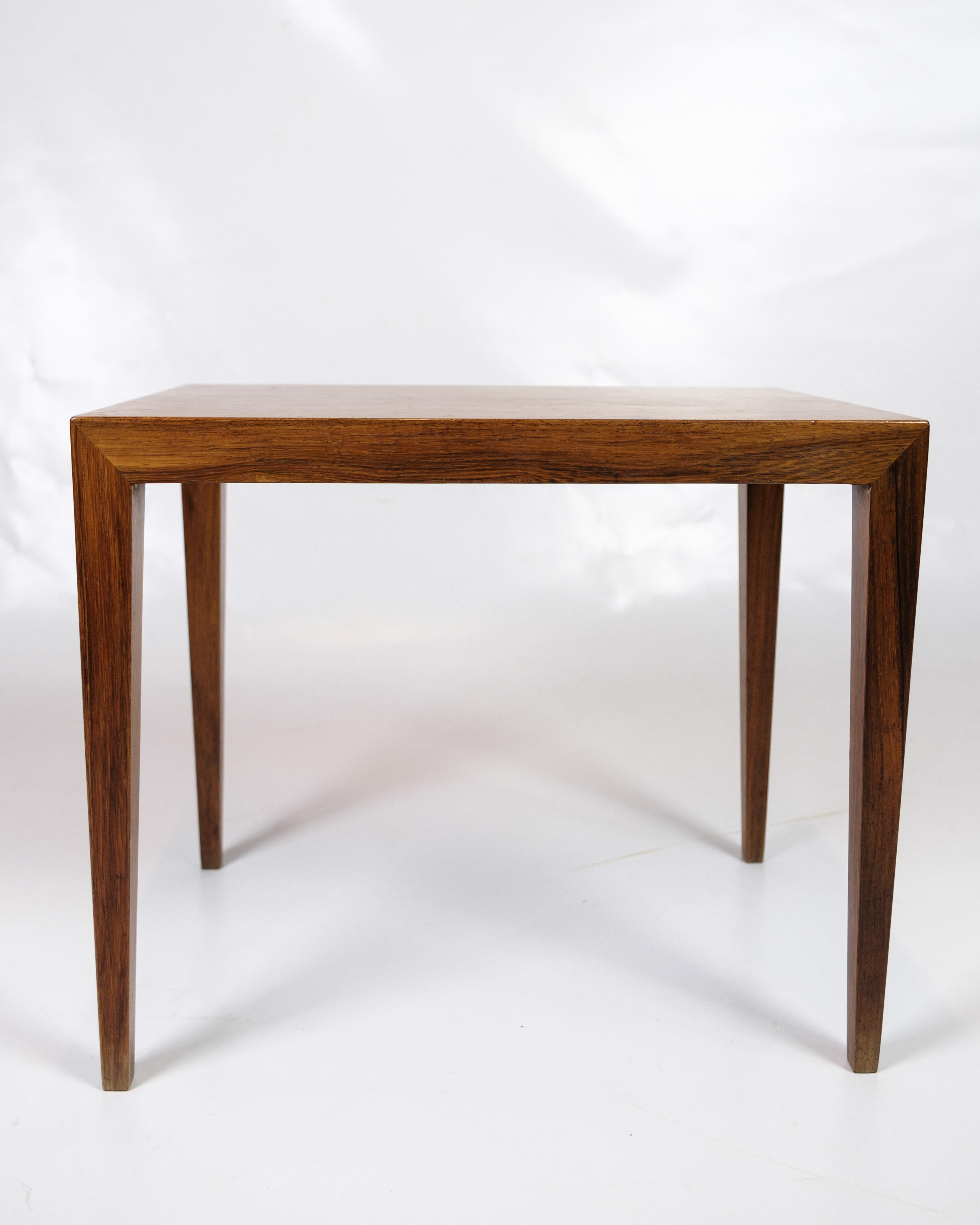 Bois de rose Tables d'appoint modèle 41B fabriquées en bois de rose par Severin Hansen pour Haslev Furniture en vente