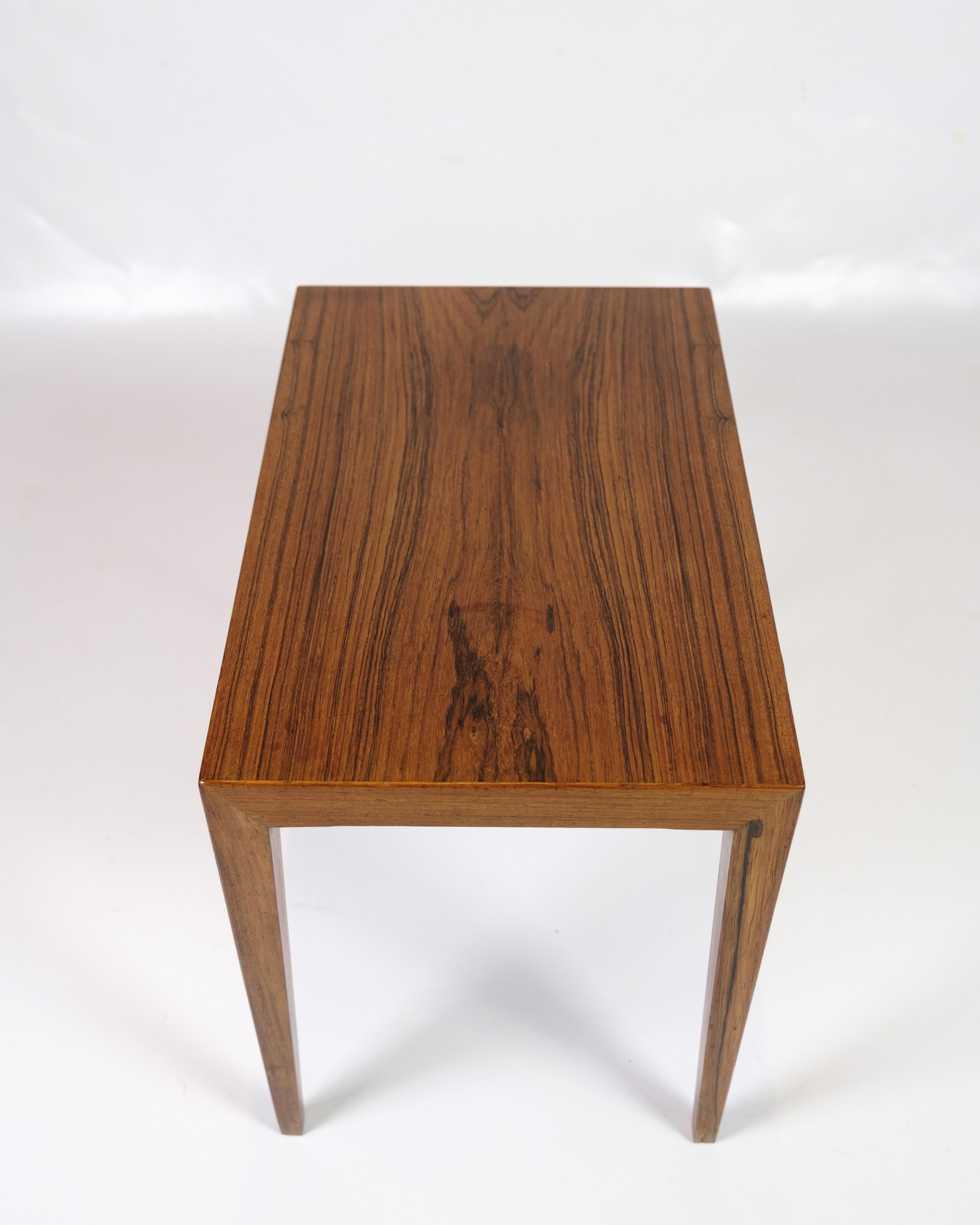 Tables d'appoint modèle 41B fabriquées en bois de rose par Severin Hansen pour Haslev Furniture en vente 1