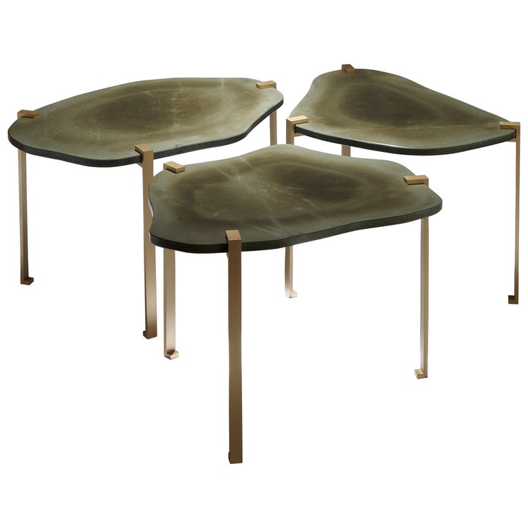 Hervé Langlais Turtle Side Tables, 2015, offered by Galerie Negropontes