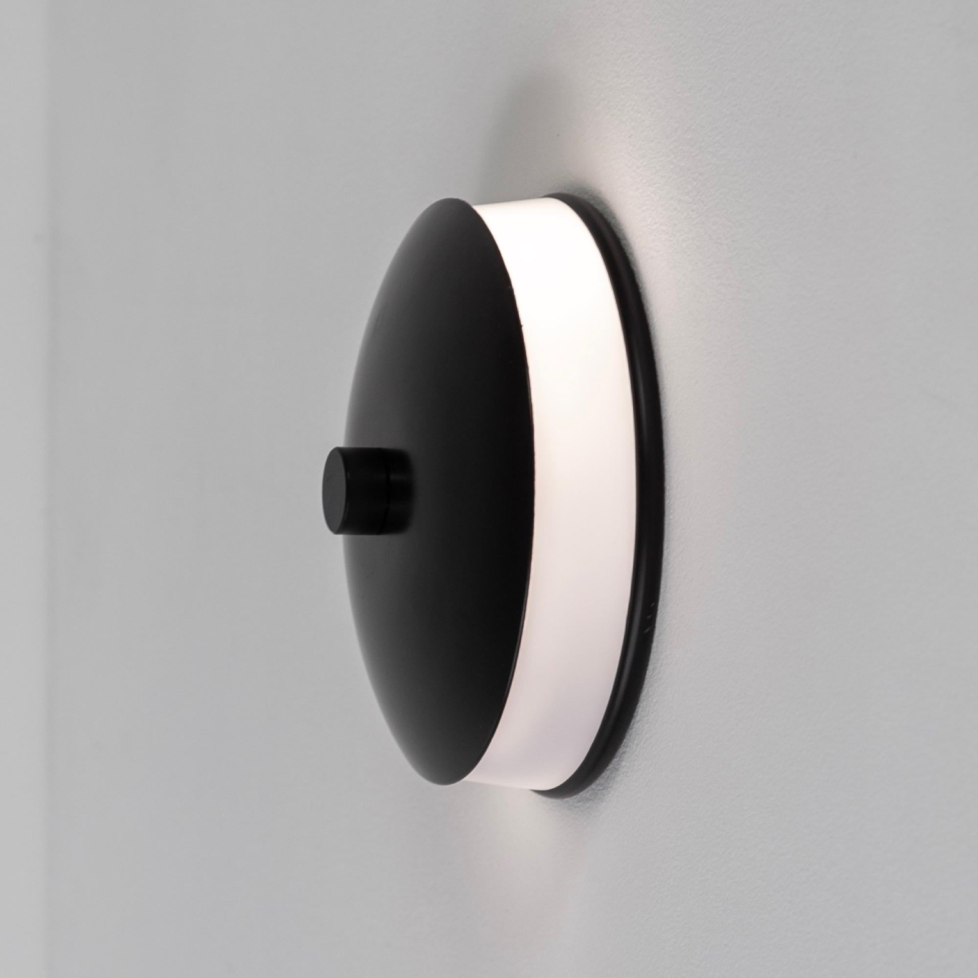 Americano Applique laterale di Research.Lighting, piccola lampada a LED nera, realizzata su ordinazione in vendita