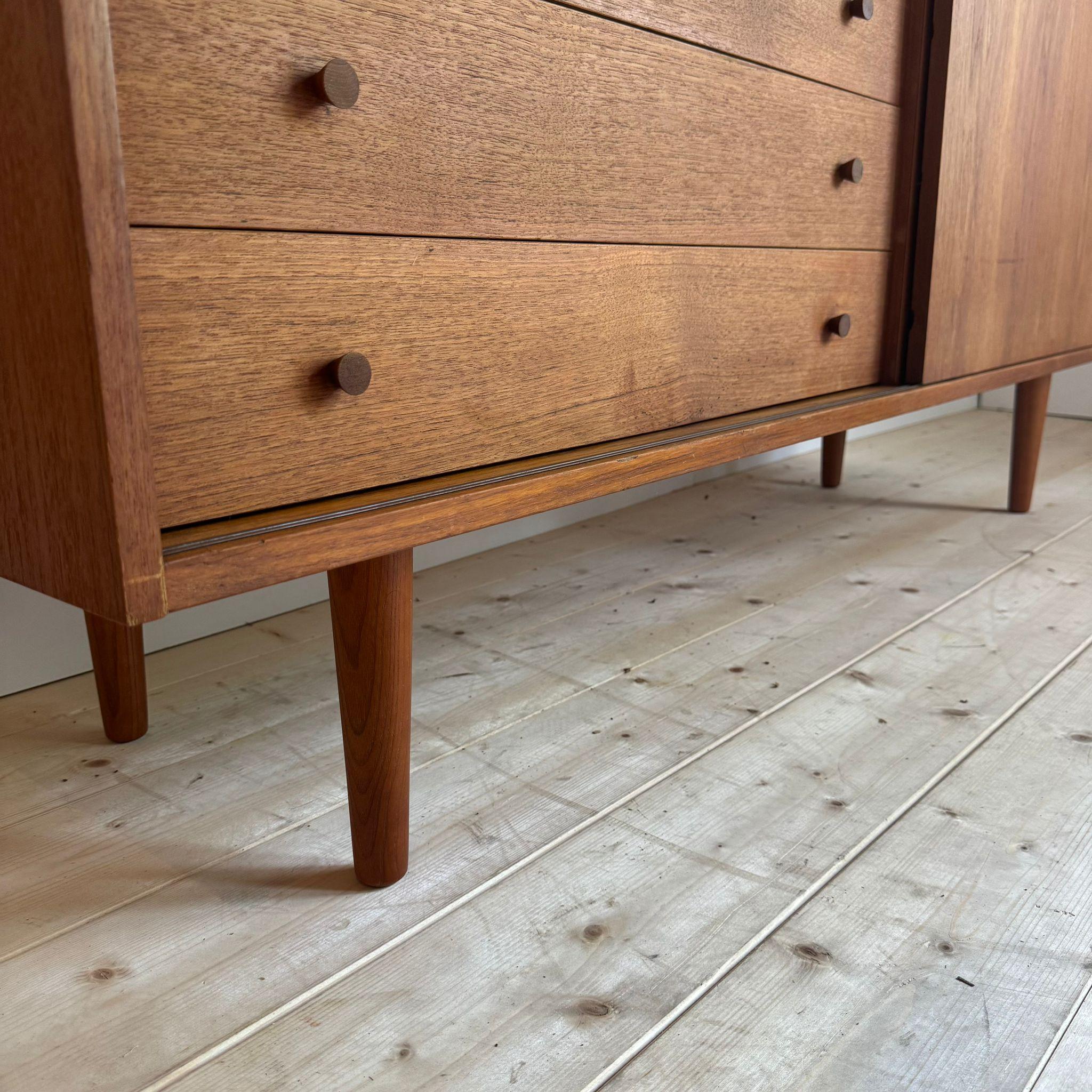 Sidebaord vintage in teak, Denmark 1960 Bon état - En vente à Torino, IT
