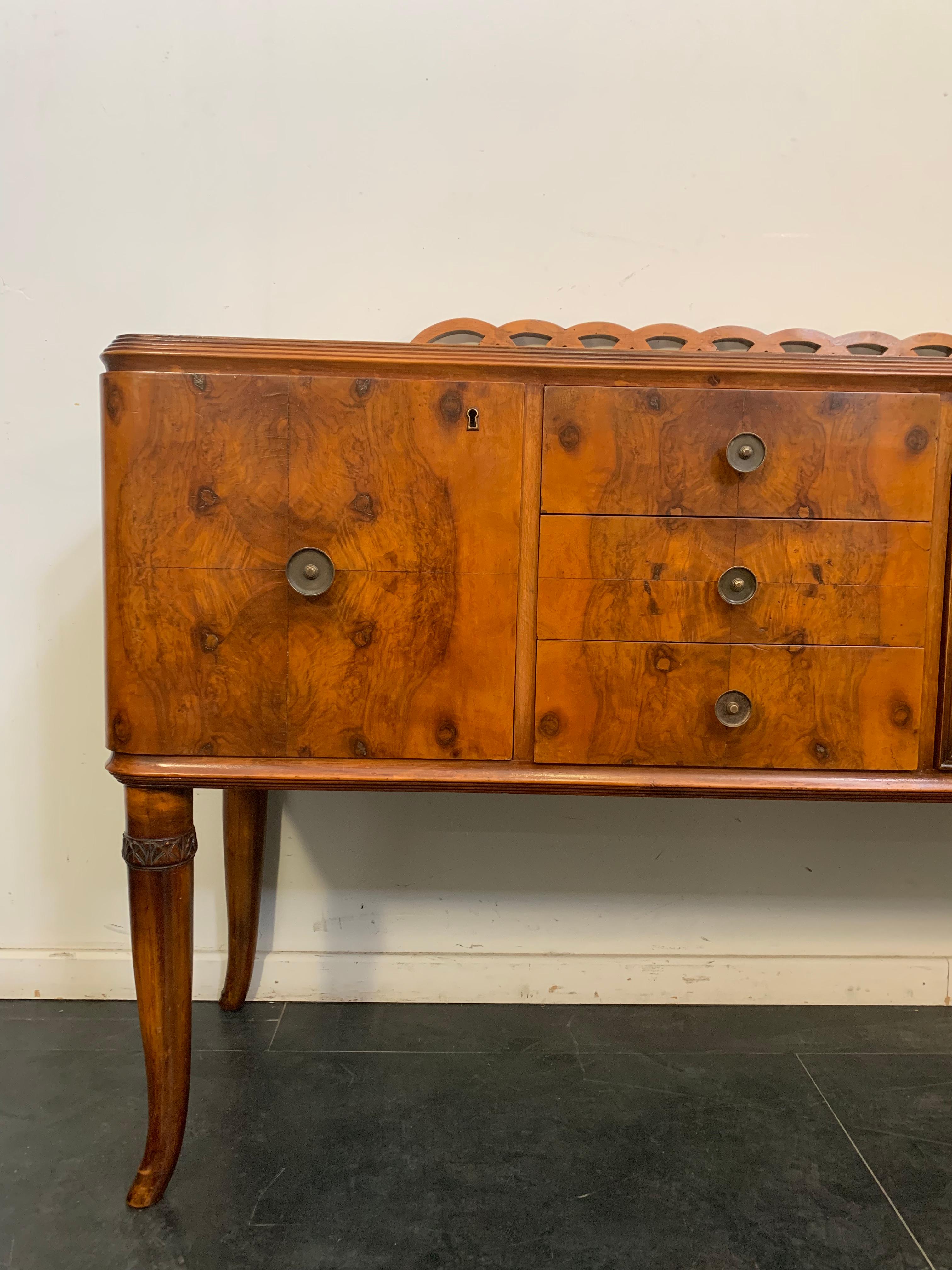 Walnut Sideboard, 1950s For Sale