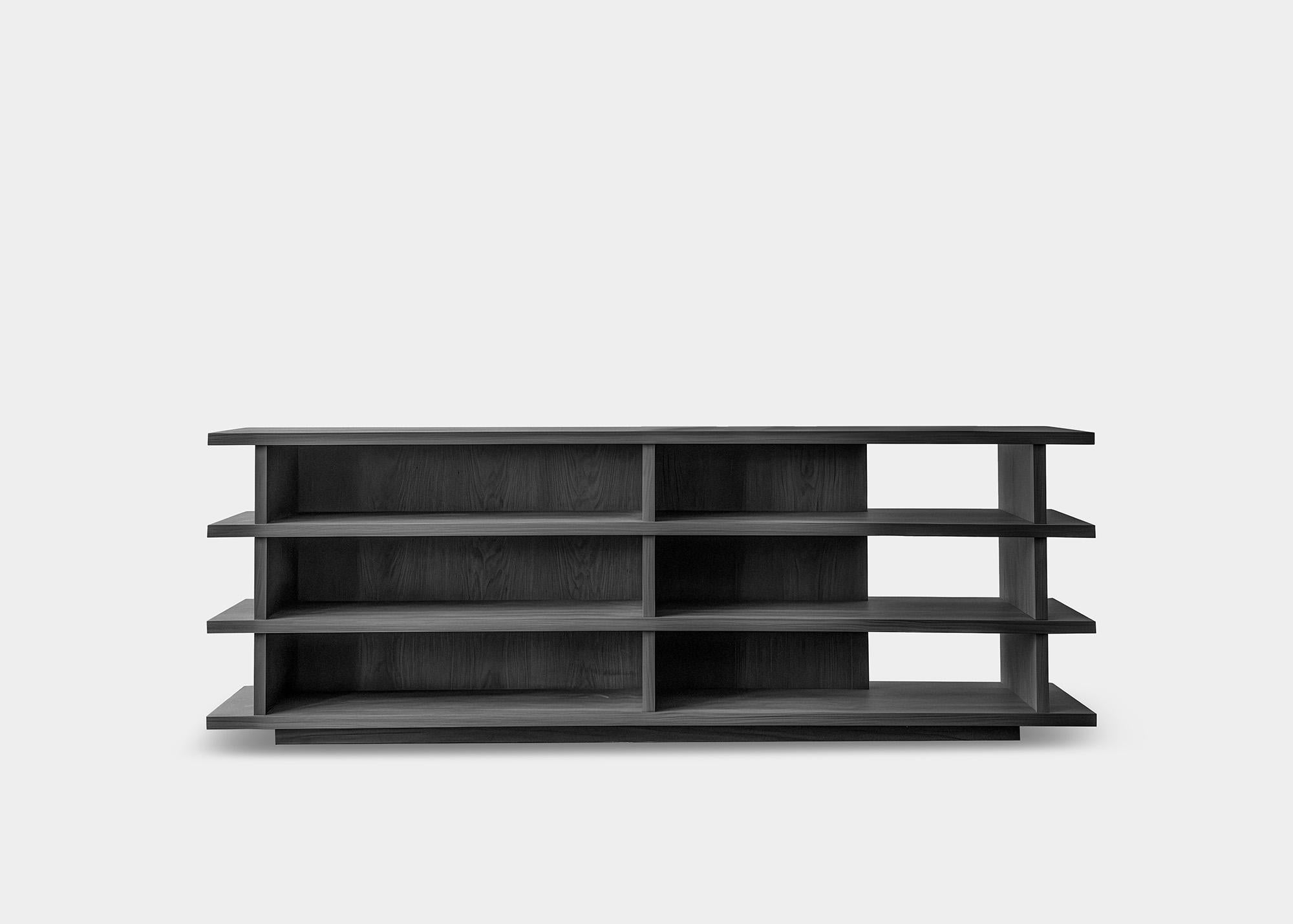 Sideboard 8, Gelassenes Design, Massivholz, Joel Escalonas skulpturale Eleganz (Mexikanisch) im Angebot