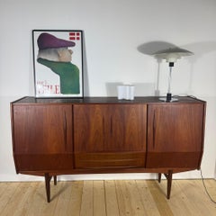 High Teak Sideboard - Mid-Century Scandinavian Elegance Original 1960s