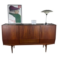 High Teak Sideboard - Mid-Century Scandinavian Elegance Original 1960s