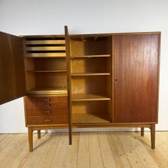Tall Mid-Century Modern Sideboard in Teak - 1960s Scandinavian Design