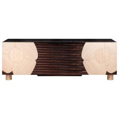 Sideboard Andy, in Ebony Wood Finish, Italy
