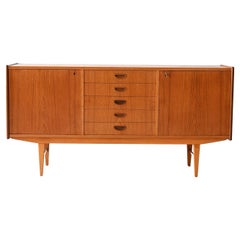 1960s sideboard with center drawers