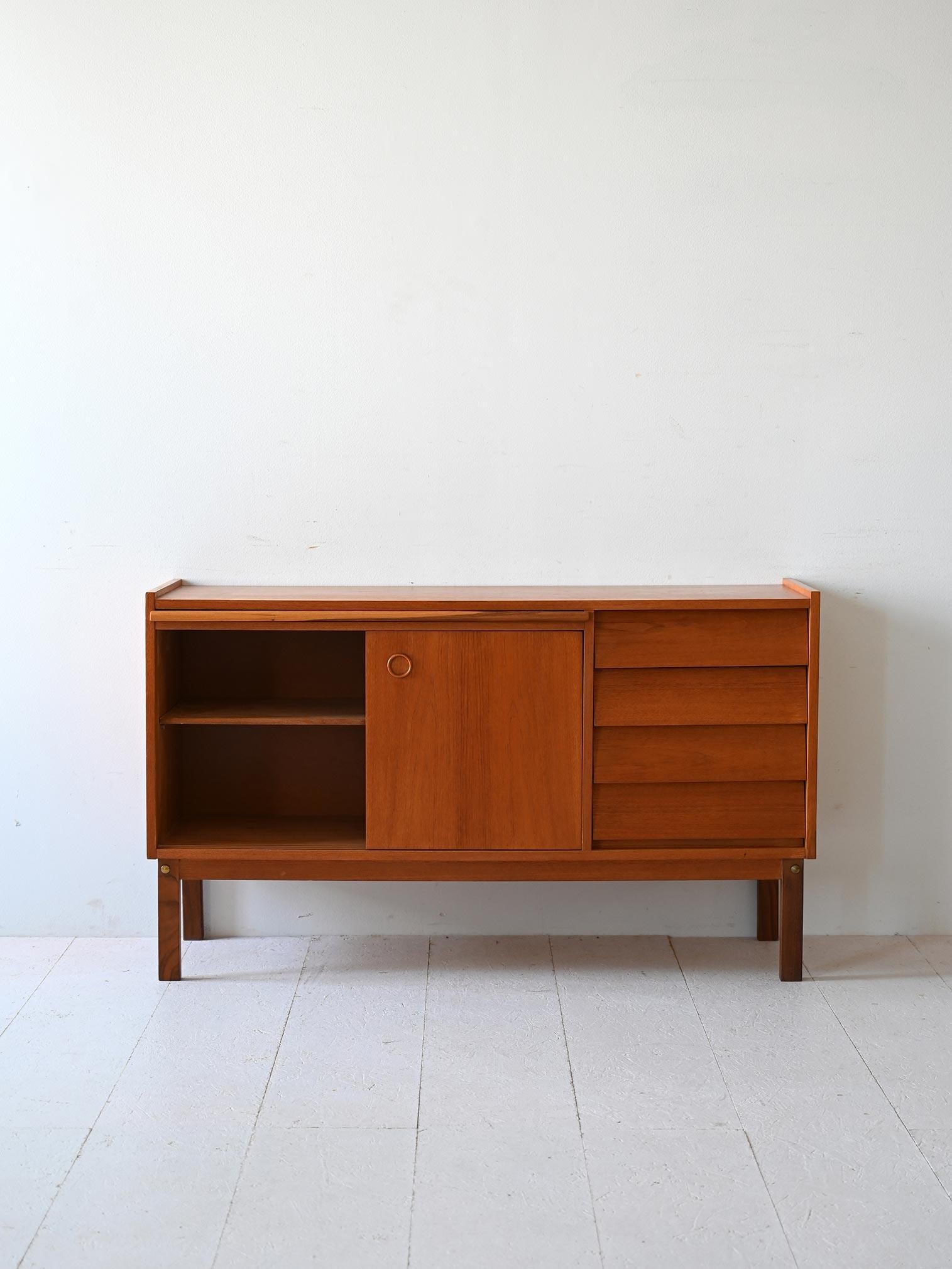 Scandinavian Modern 1960s sideboard with pull-out top For Sale