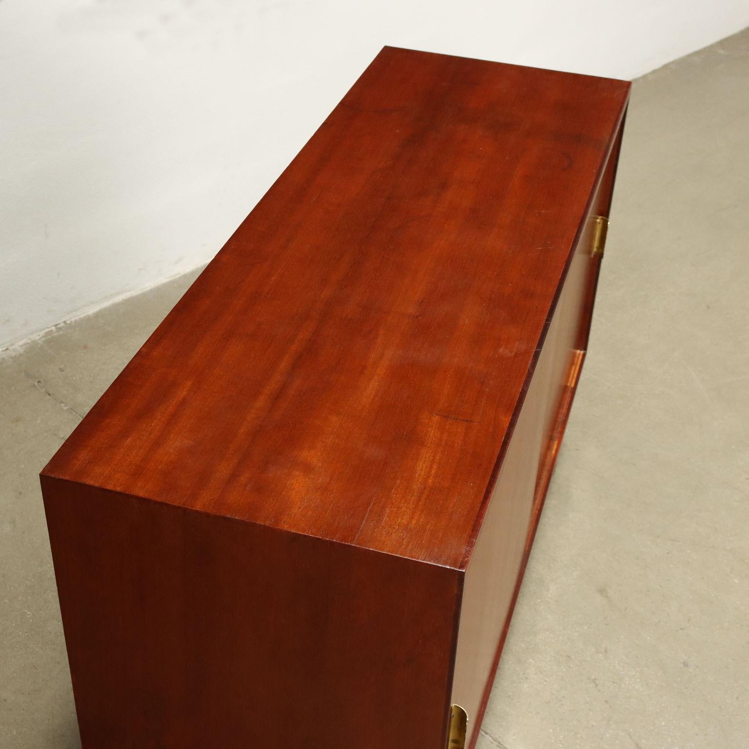 Mid-Century Modern Sideboard Anni 60 in teak, ottone  For Sale