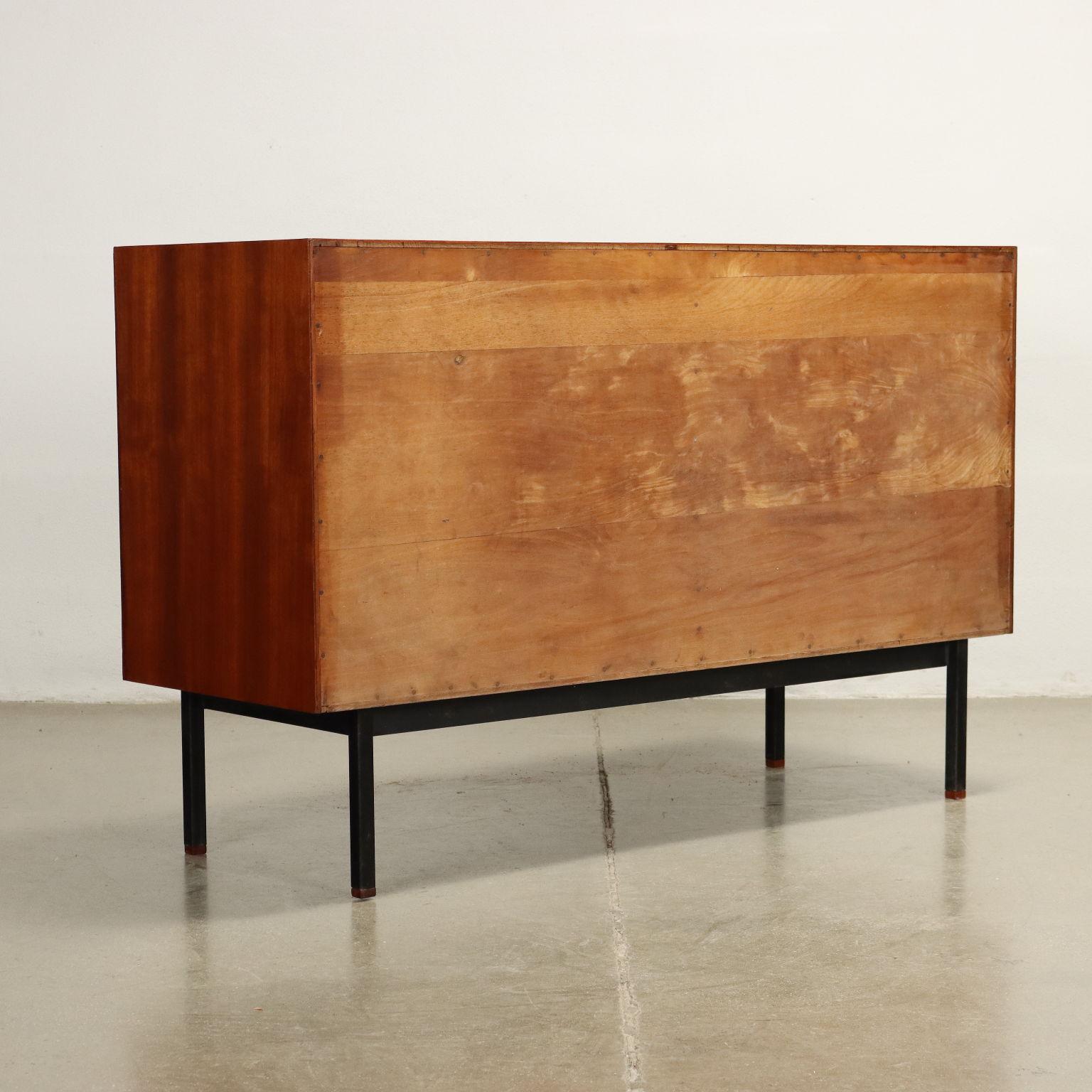 Mid-20th Century Sideboard Anni 60 in teak, ottone  For Sale