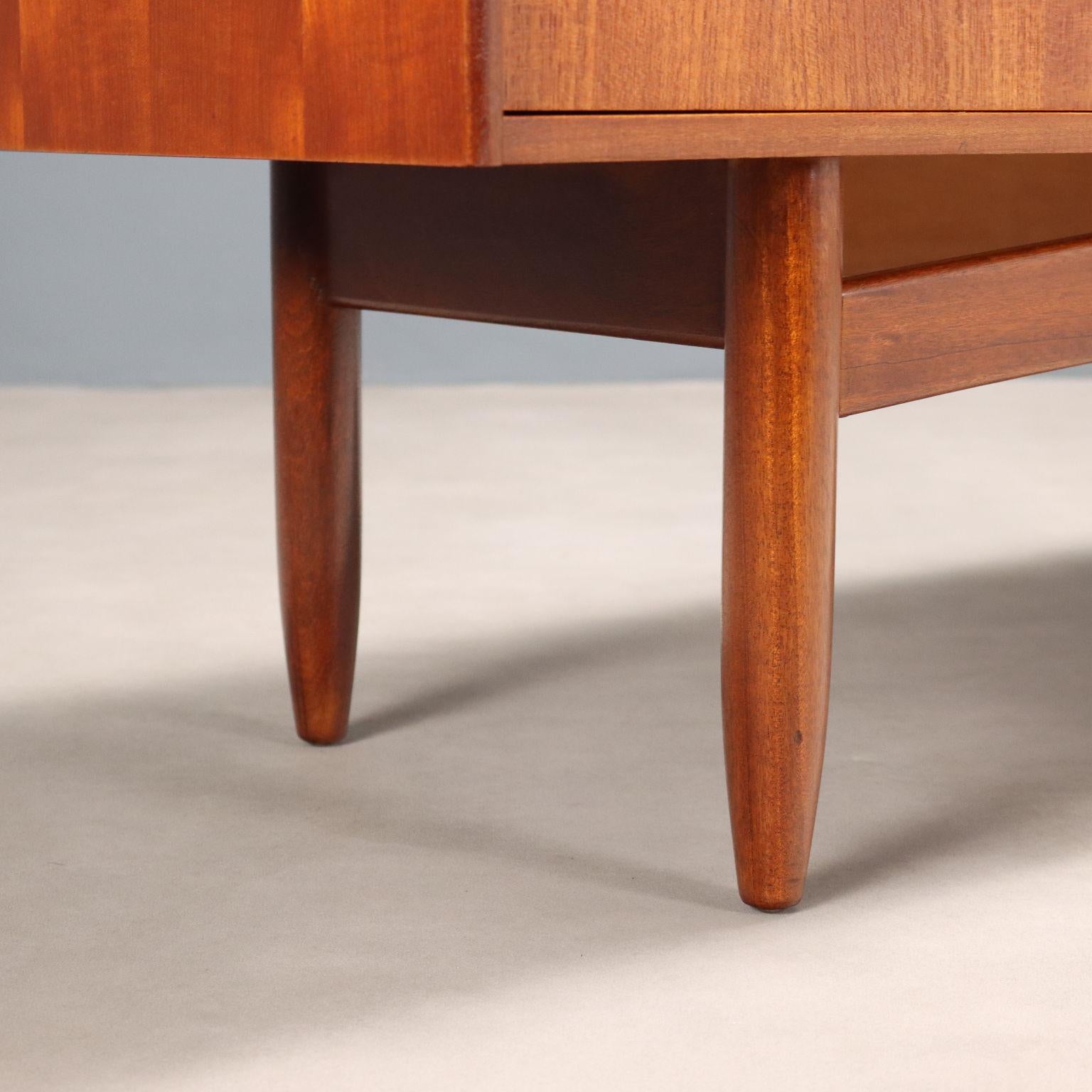Sideboard Anni '60 in teak restaurato in vendita 4