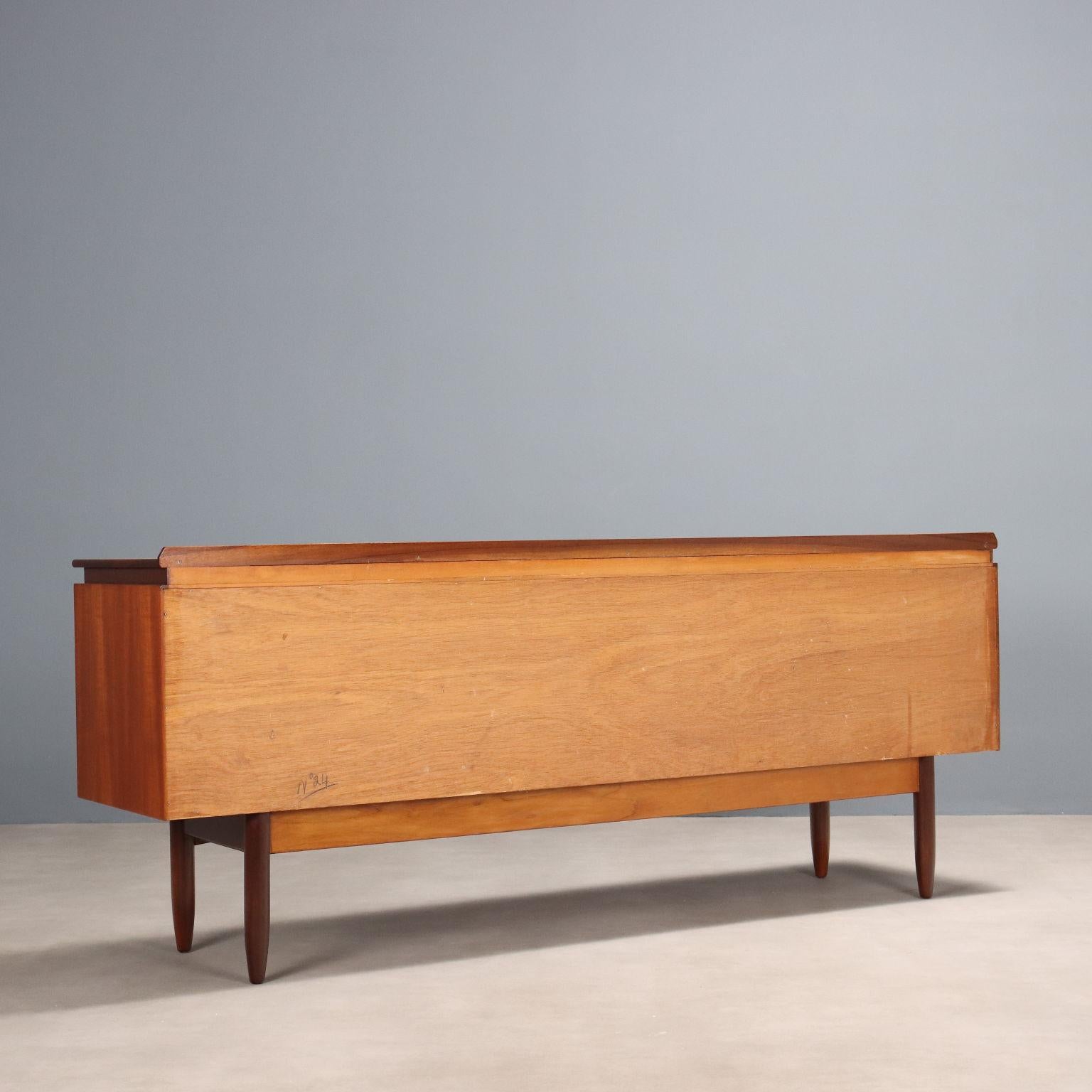 Sideboard Anni '60 in teak restaurato in vendita 5