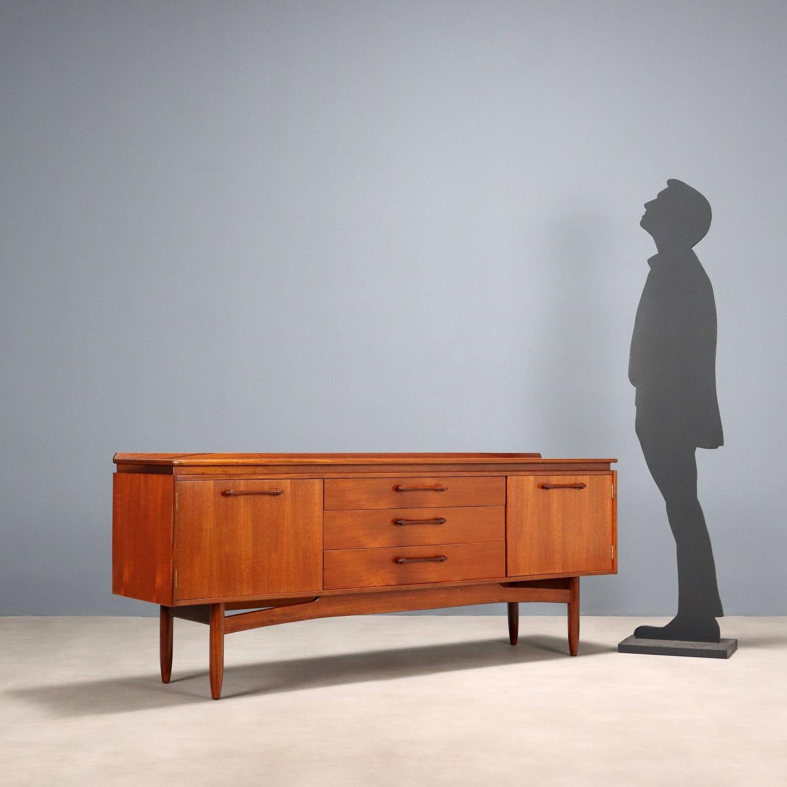 Mid-Century moderno Sideboard Anni '60 in teak restaurato in vendita