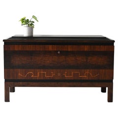 Buffet scandinave Art déco en bois de bruyère des années 1930