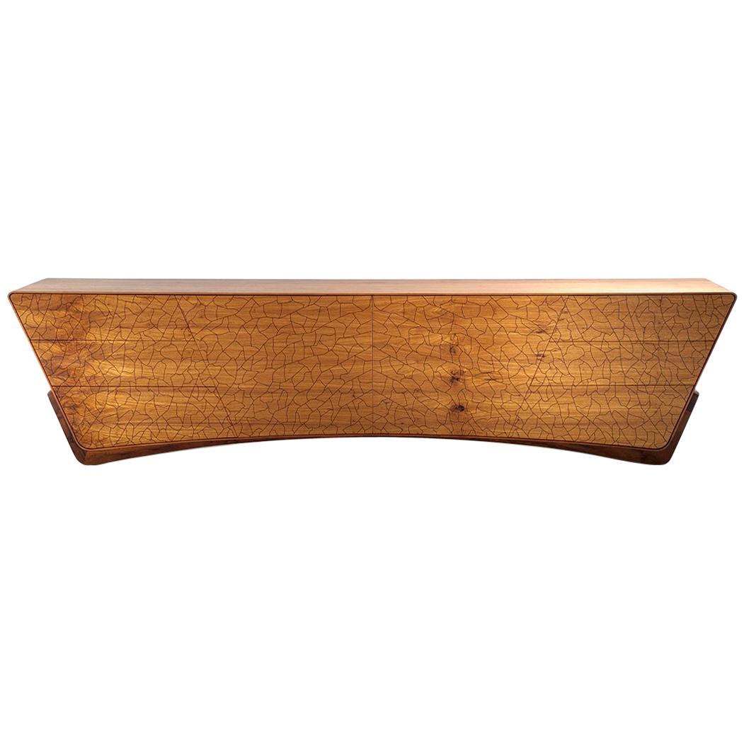 Sideboard "Asa'' by Marcos Amato in Solidwood, Brazilian Contemporary Design For Sale