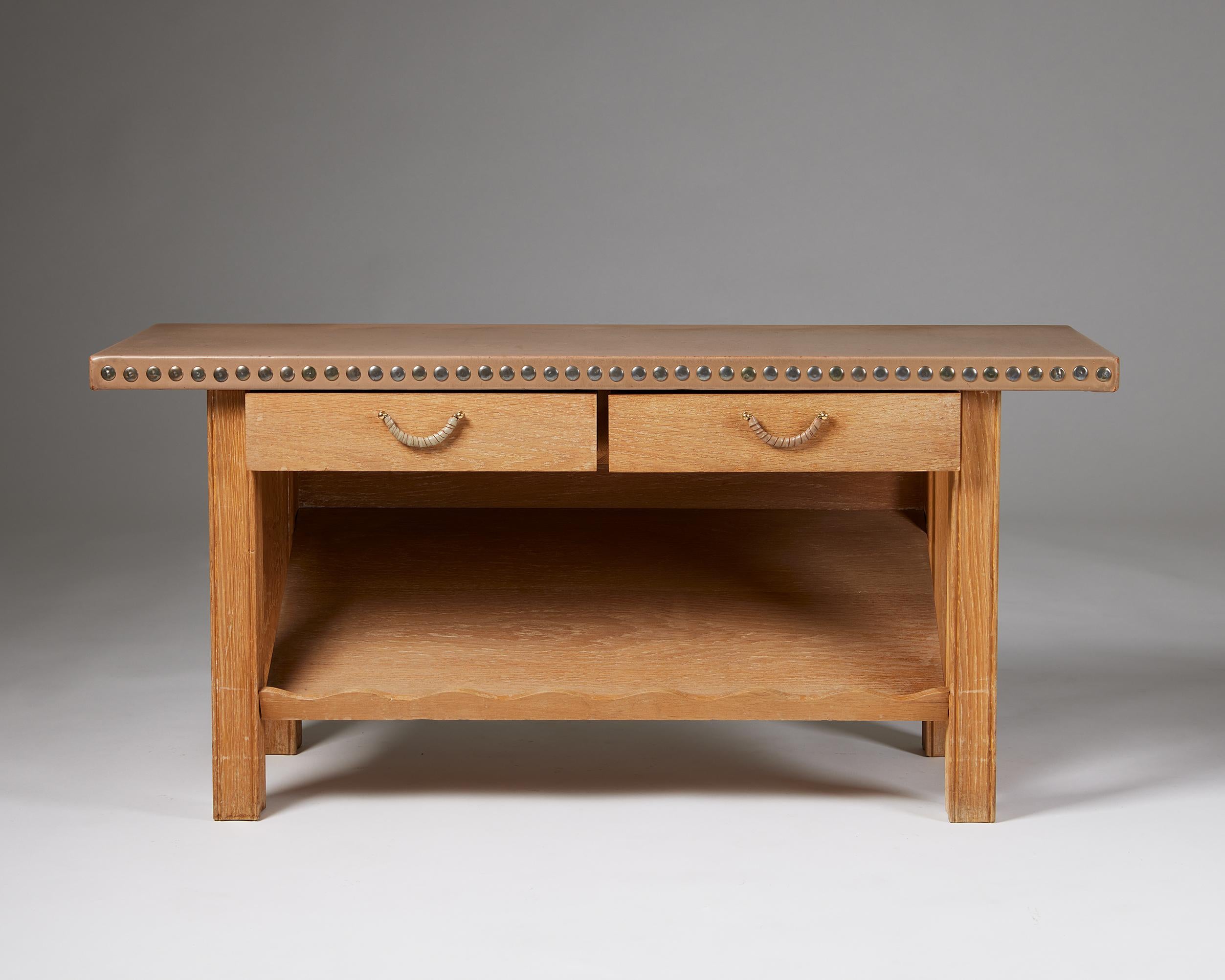 Swedish Sideboard Attributed to Axel Einar Hjorth for Nk, Sweden, 1940s For Sale