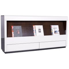 Sideboard Beige Brown Swiss Air Lounge Magazine Holder Function Light Wood