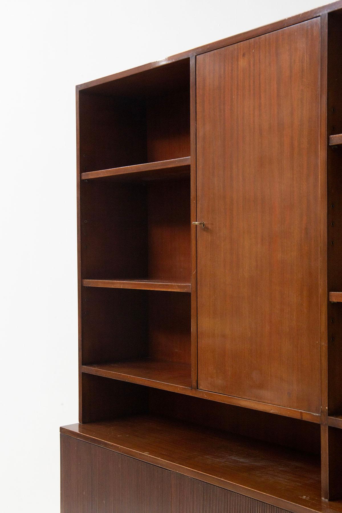 Sideboard Bookcase by Dassi Mobili Moderni Attributed to Gio Ponti In Good Condition In Milano, IT