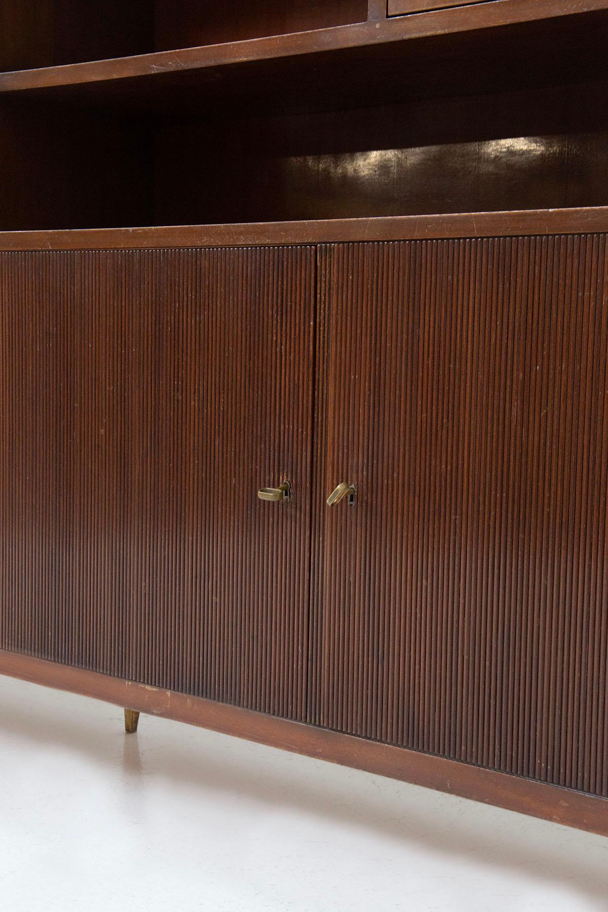 Mid-20th Century Sideboard Bookcase by Dassi Mobili Moderni Attributed to Gio Ponti