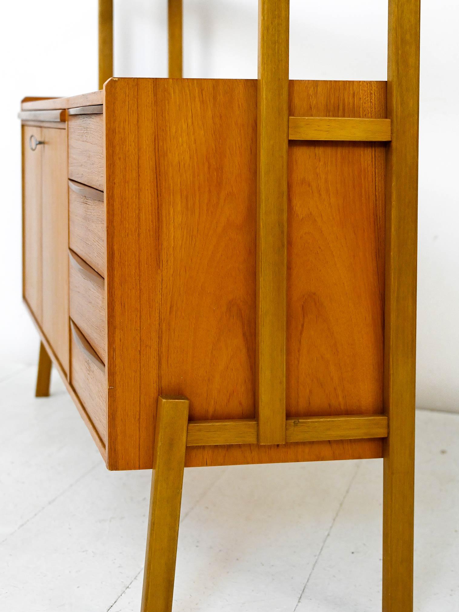 Sideboard Bookcase with Pull-Out Desk 7