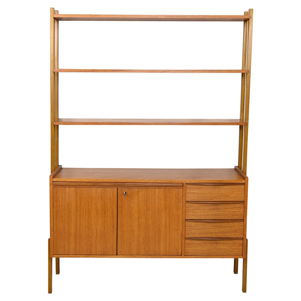 Sideboard Bookcase with Pull-Out Desk