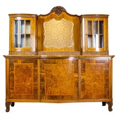 Antique Sideboard or Buffet from the Interwar Period Veneered with Walnut