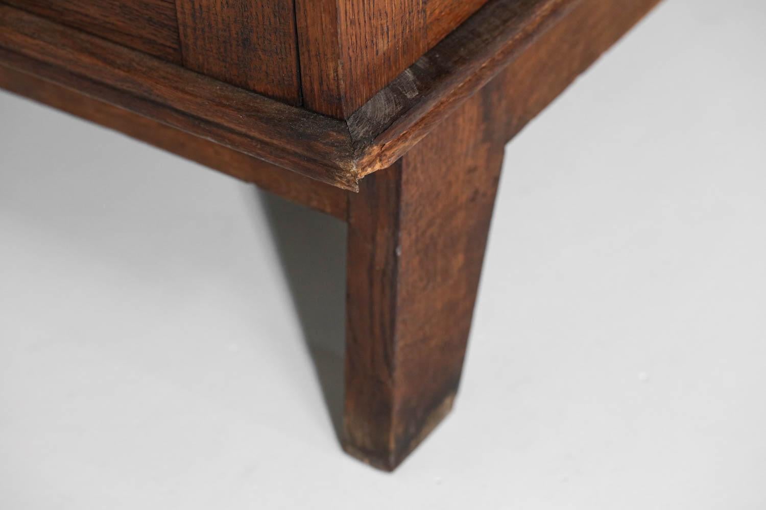Sideboard Buffet René Gabriel 50's Solid Oak Modernist Reconstruction, G597 11