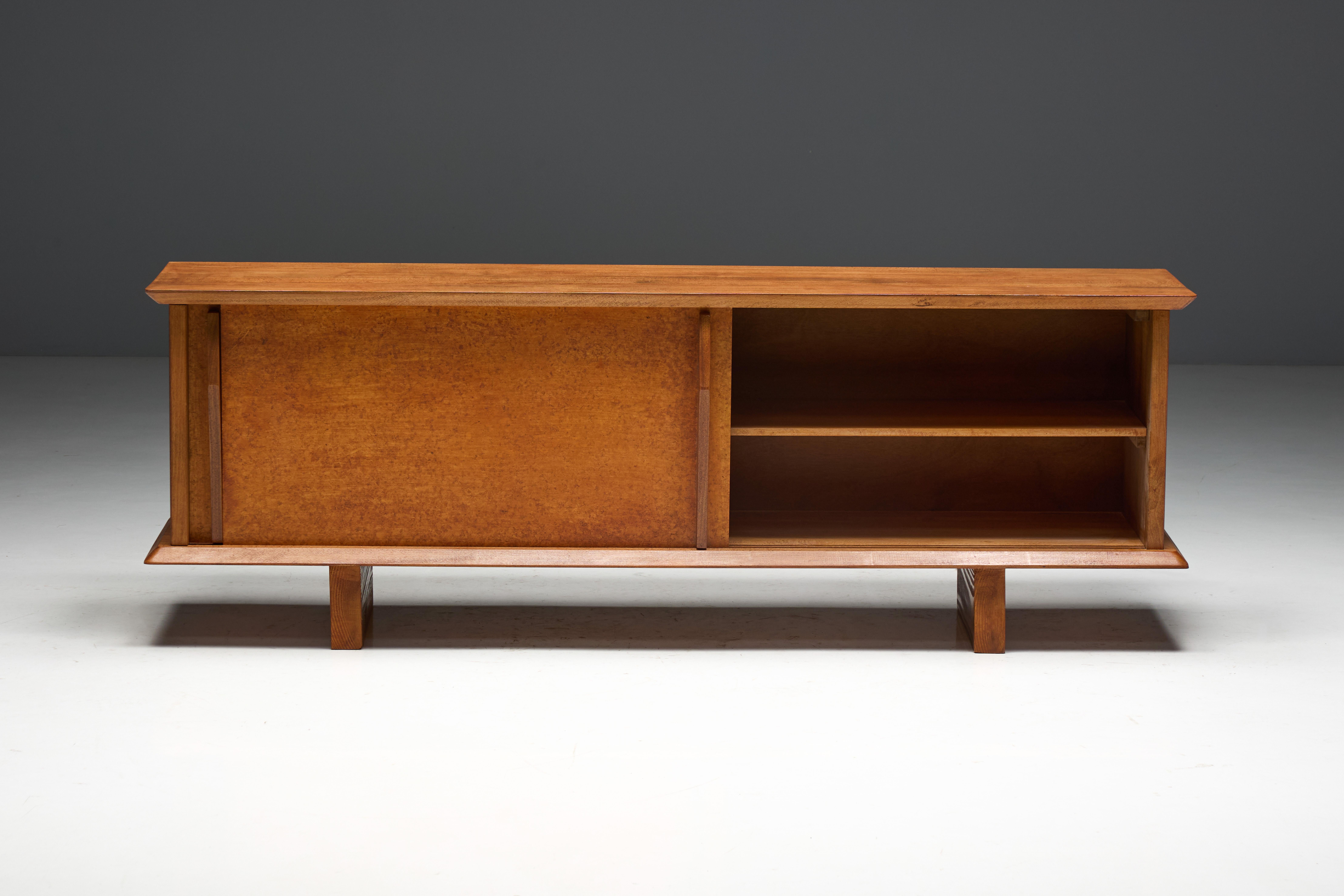 Sideboard von Charlotte Perriand & Atelier Jean Prouvé, Frankreich, 1954 im Angebot 9