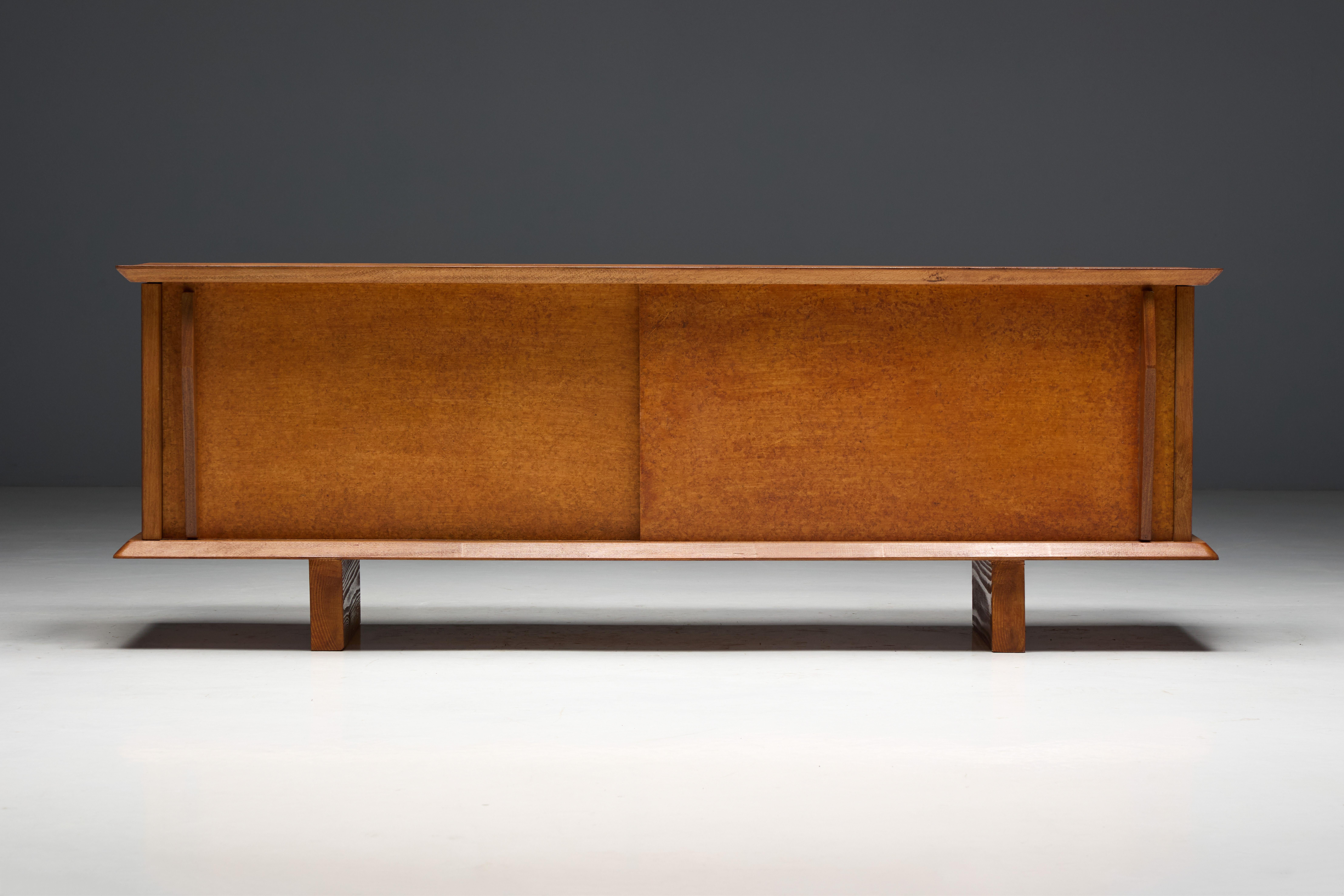 Bois Sideboard by Charlotte Perriand & Atelier Jean Prouvé, France, 1954 en vente