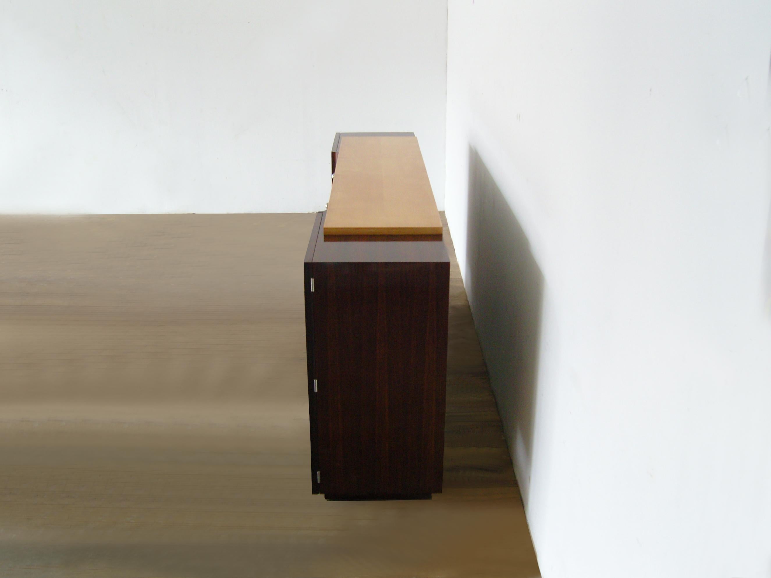 Mid-20th Century A Fine Art Deco Rosewood and Sycamore Sideboard by De Coene