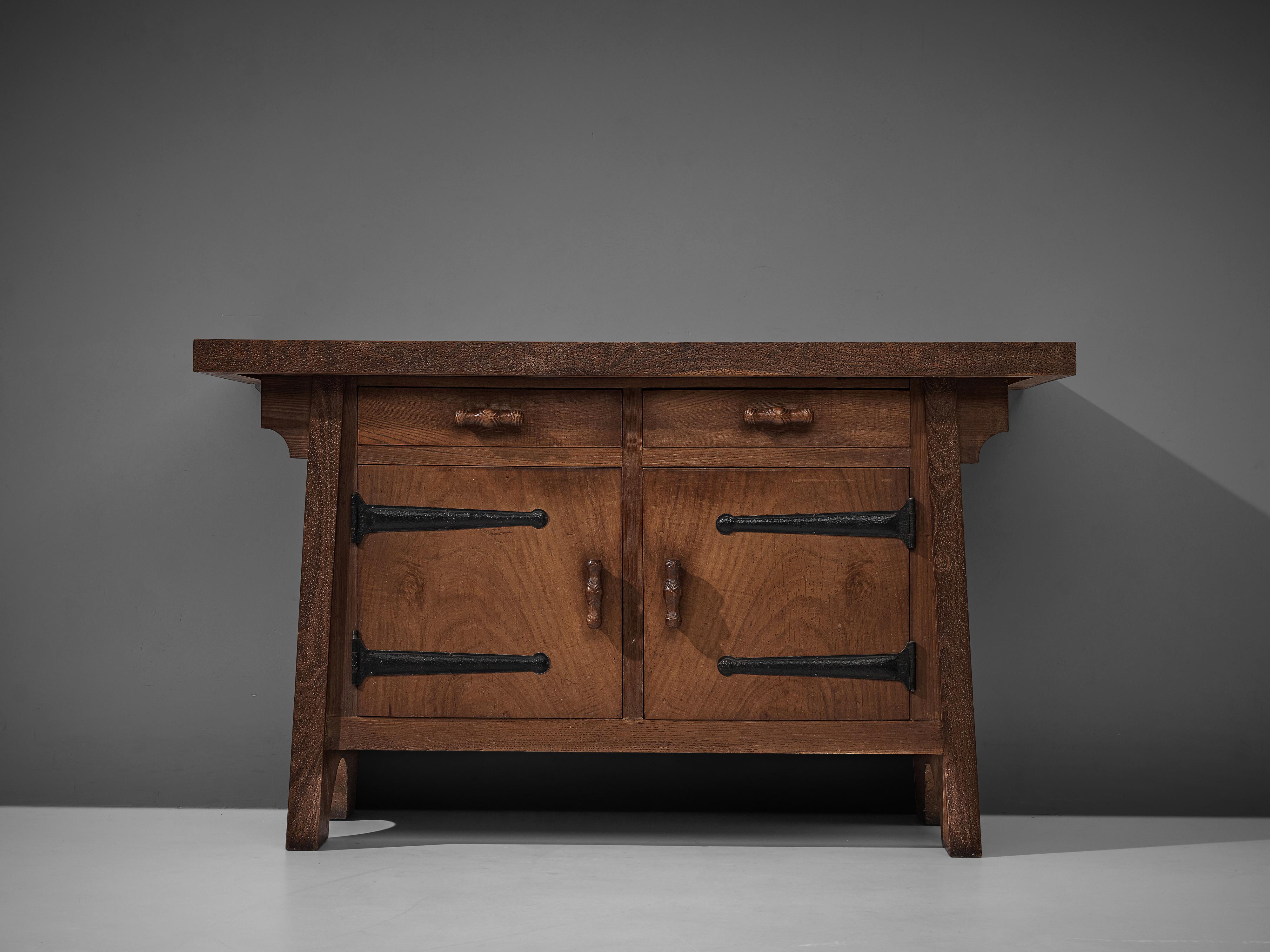 Sideboard by Ernesto Valabrega in Stained Oak 1