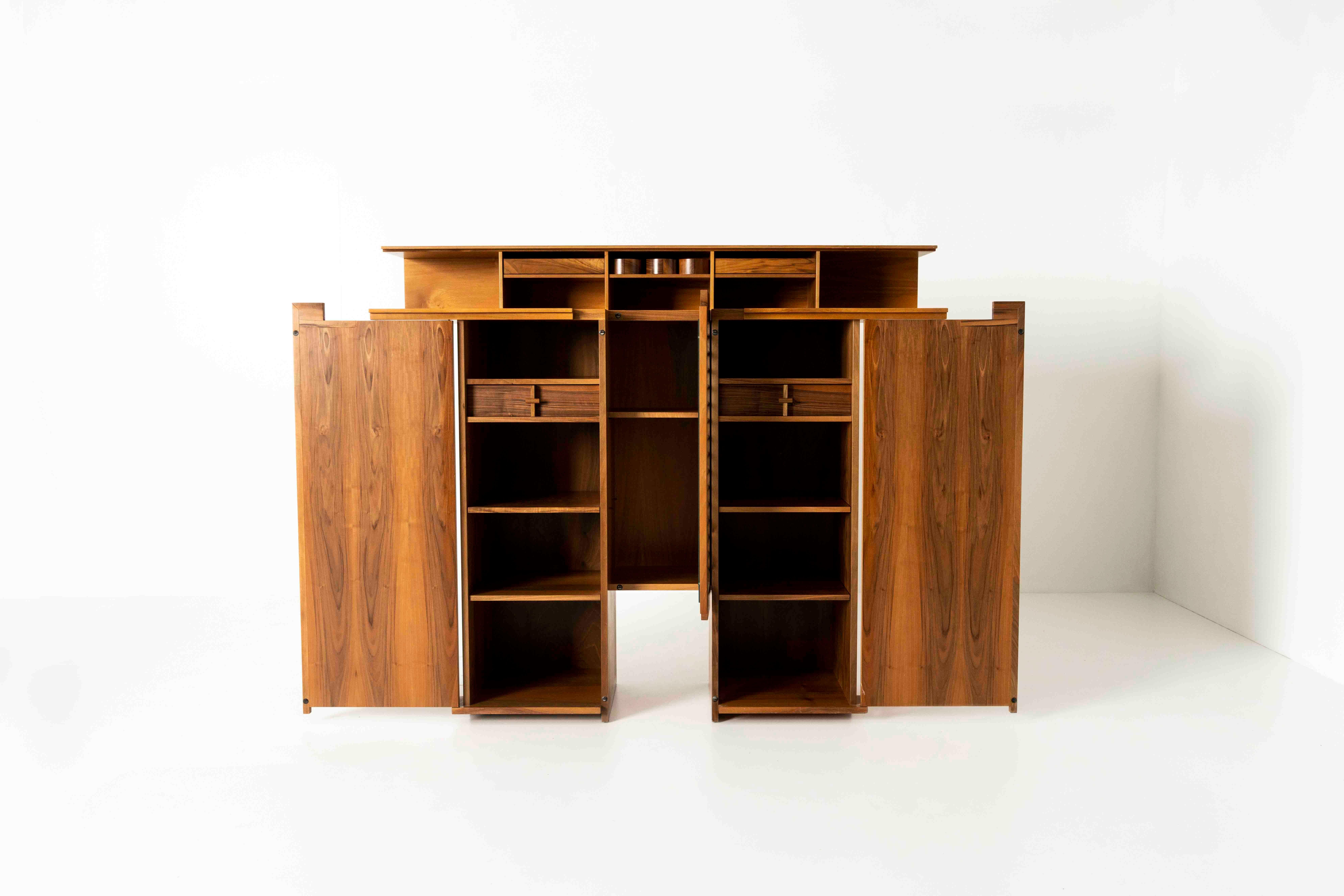 Sideboard by Franco Poli from the 'Scaligera' series for Bernini, Italy 1970s In Good Condition In Hellouw, NL
