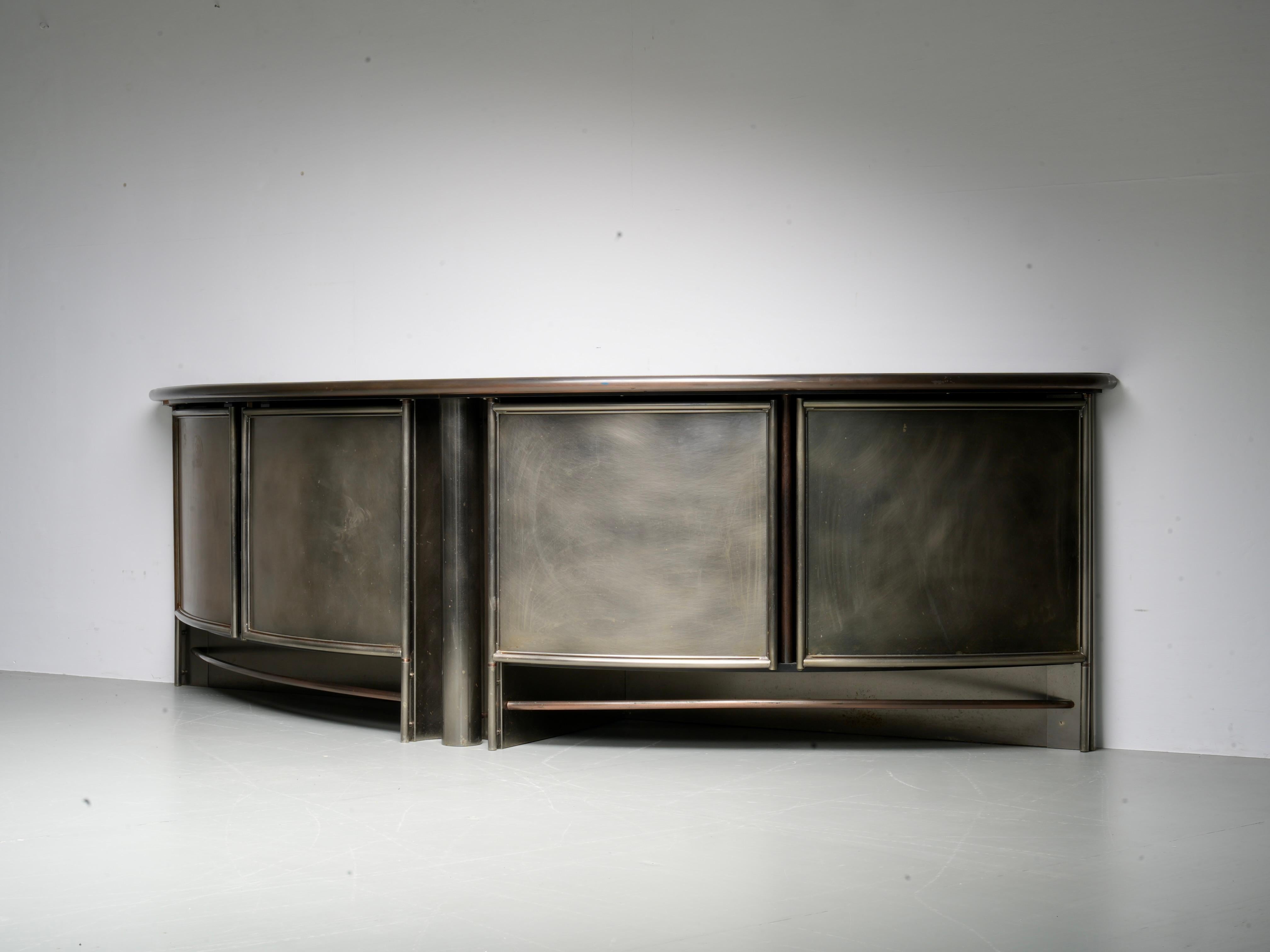 Credenza di Frans van Praet per Belgochrom, Belgio, anni '80 in vendita 2