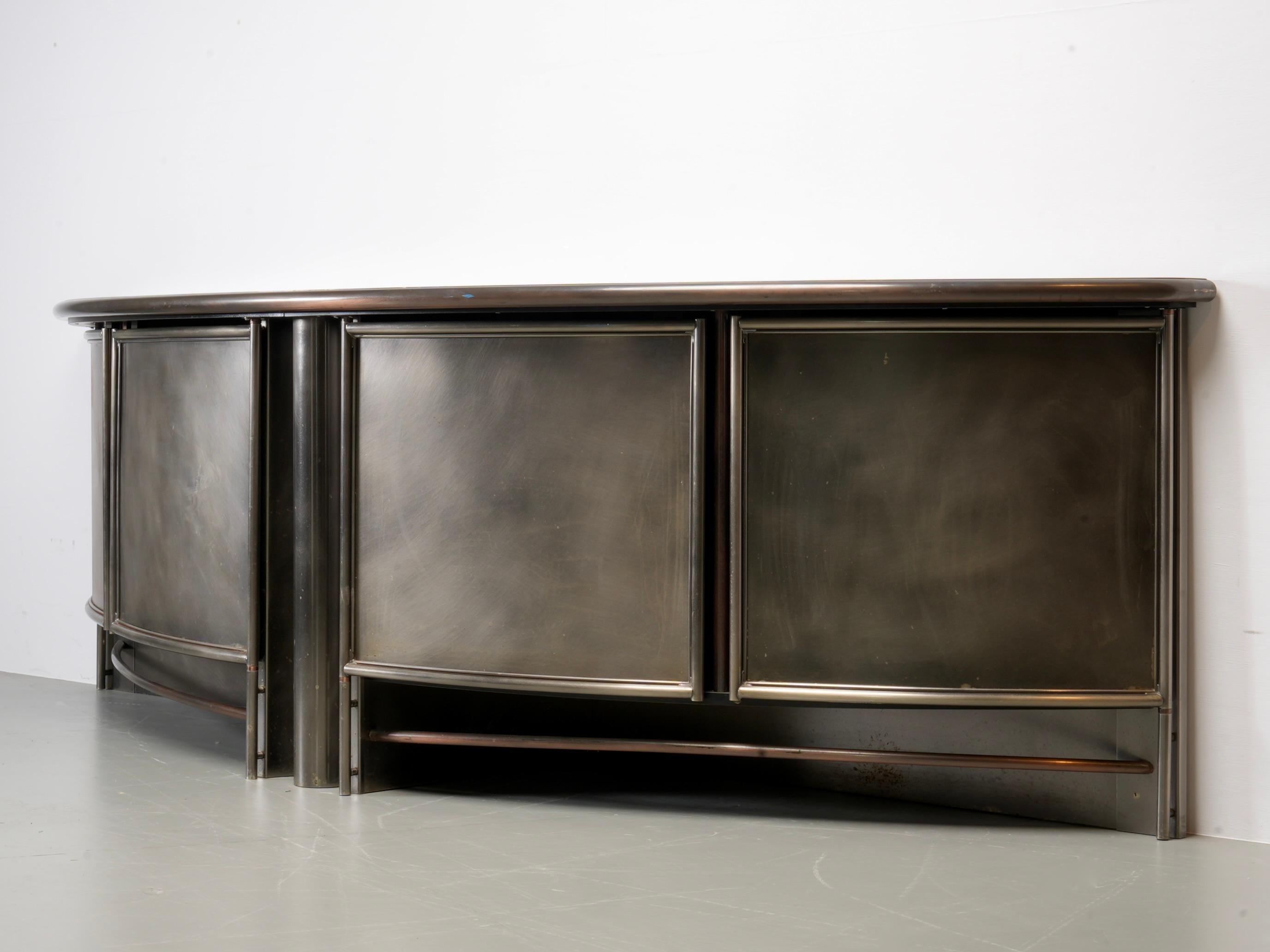 Credenza di Frans van Praet per Belgochrom, Belgio, anni '80 in vendita 3