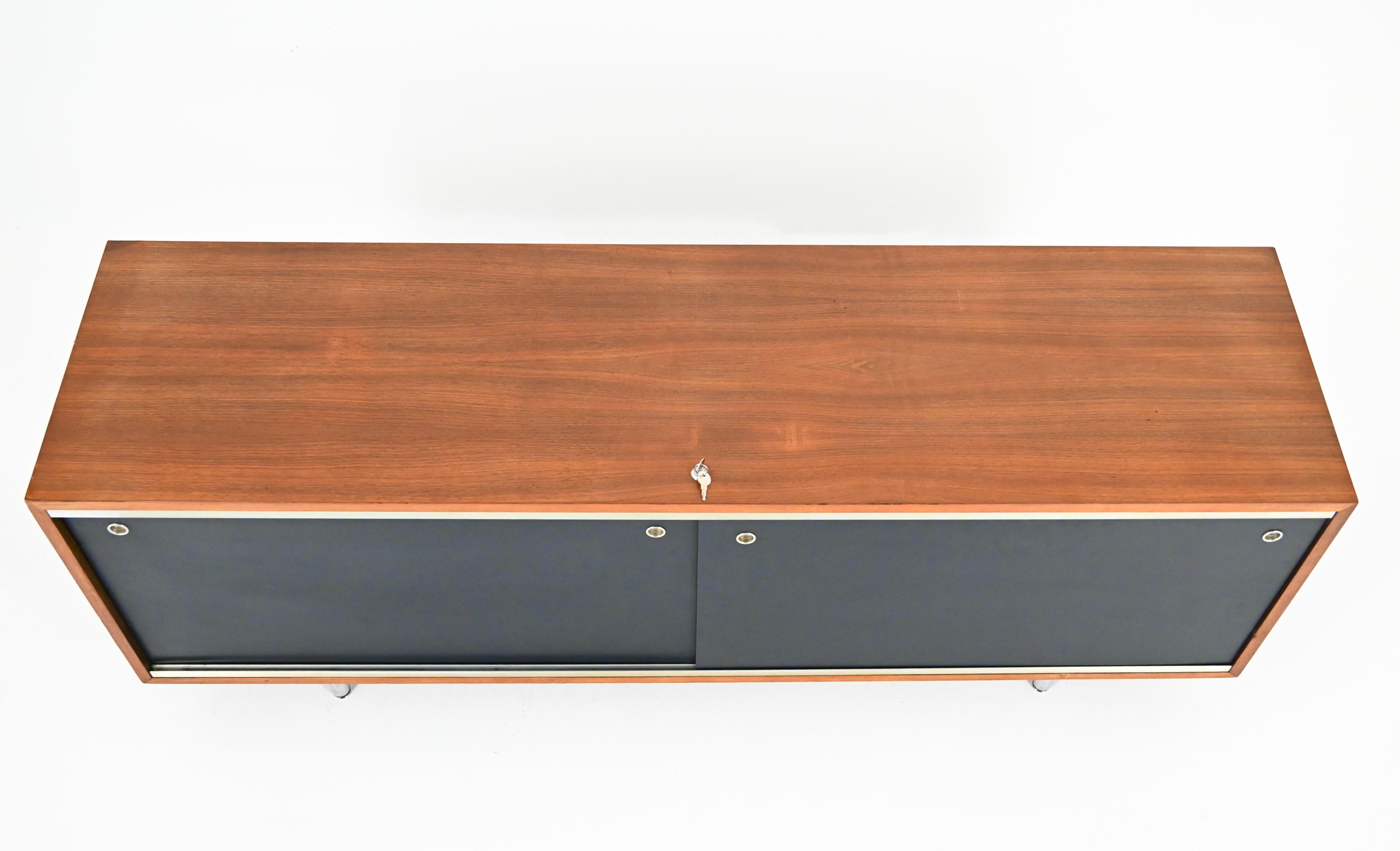 Sideboard by George Nelson for Herman Miller, 1970s Metal en venta