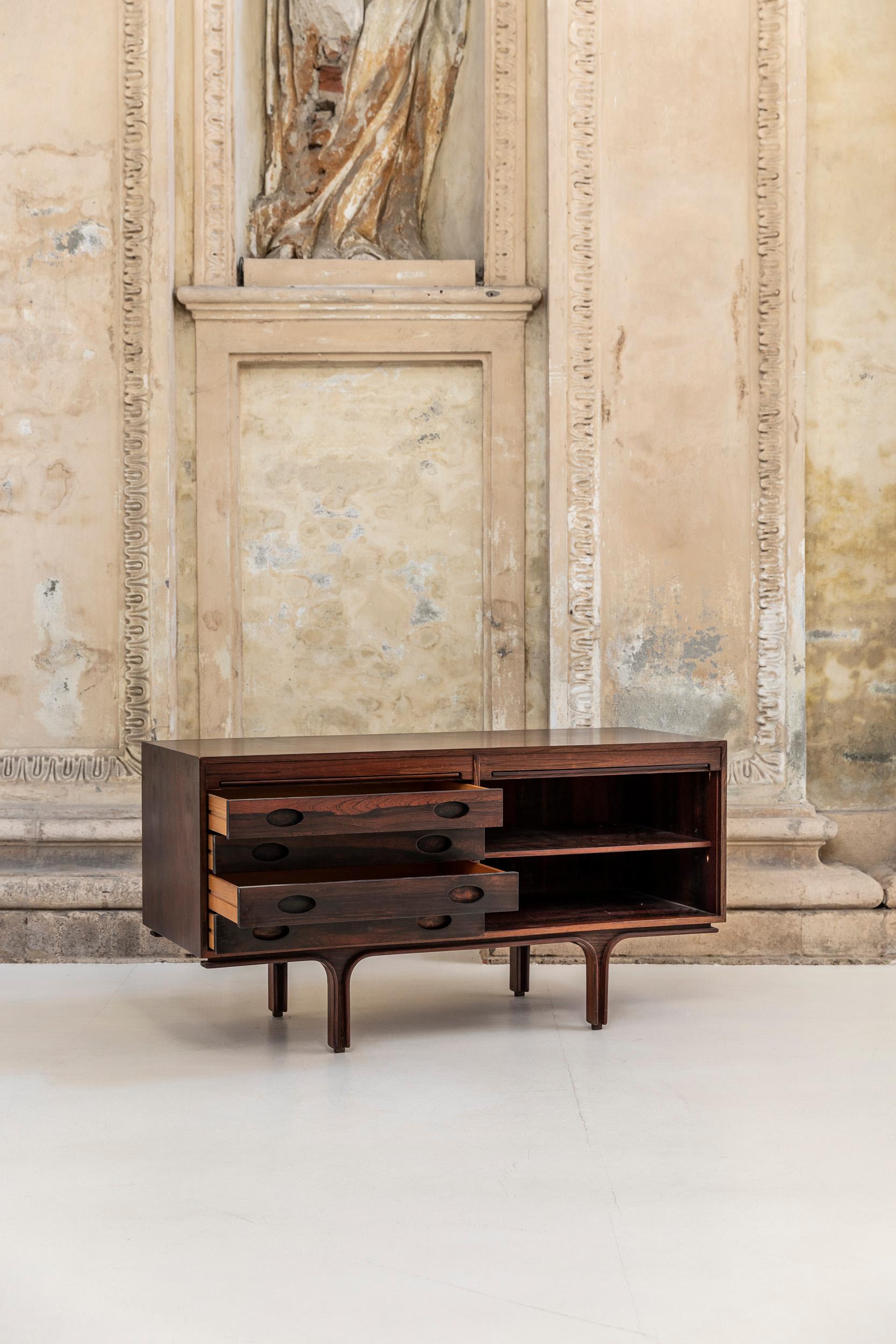Wood Sideboard by Gianfranco Frattini for Bernini