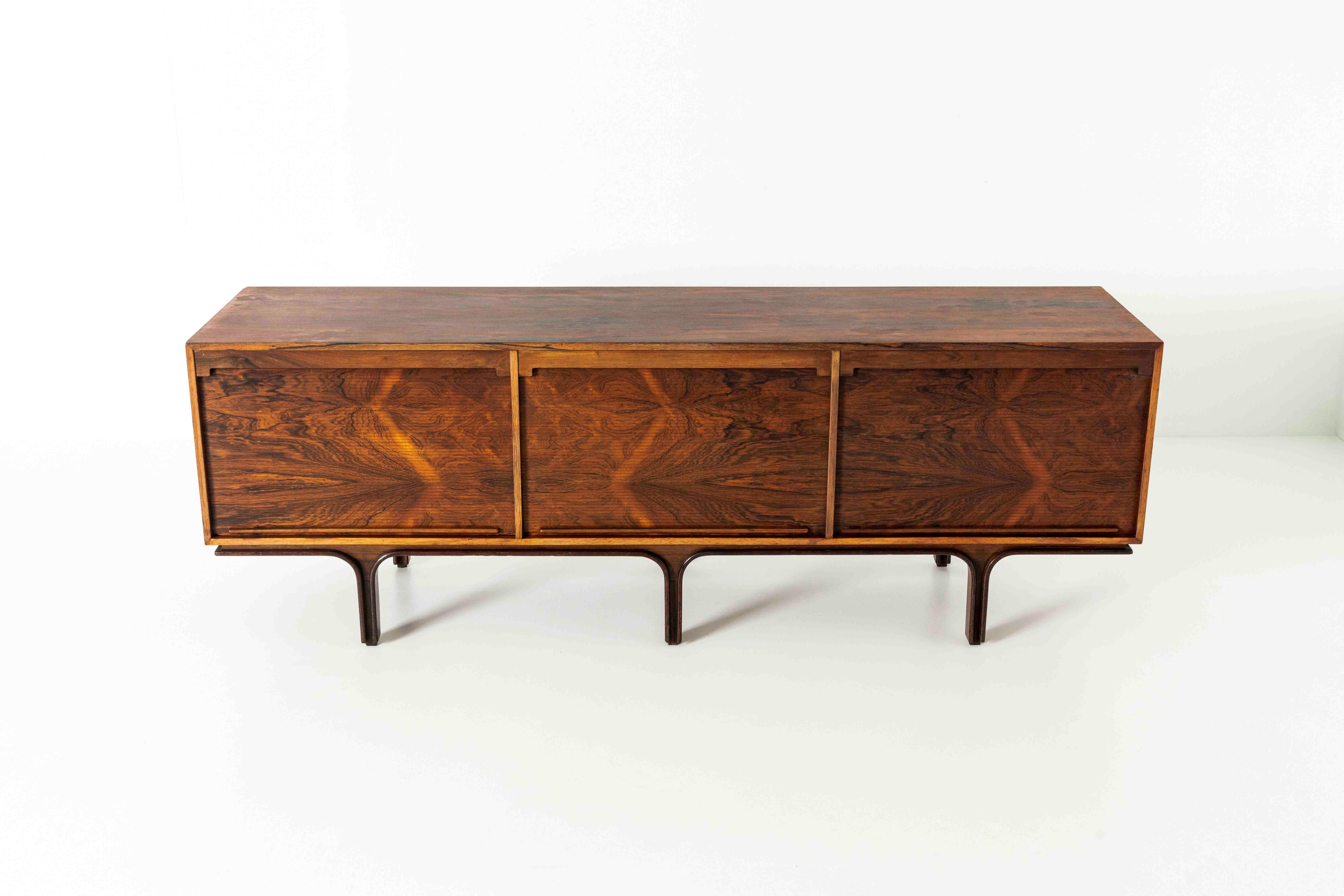 Mid-Century Modern Sideboard by Gianfranco Frattini for Bernini in Rosewood, 1963, Italy