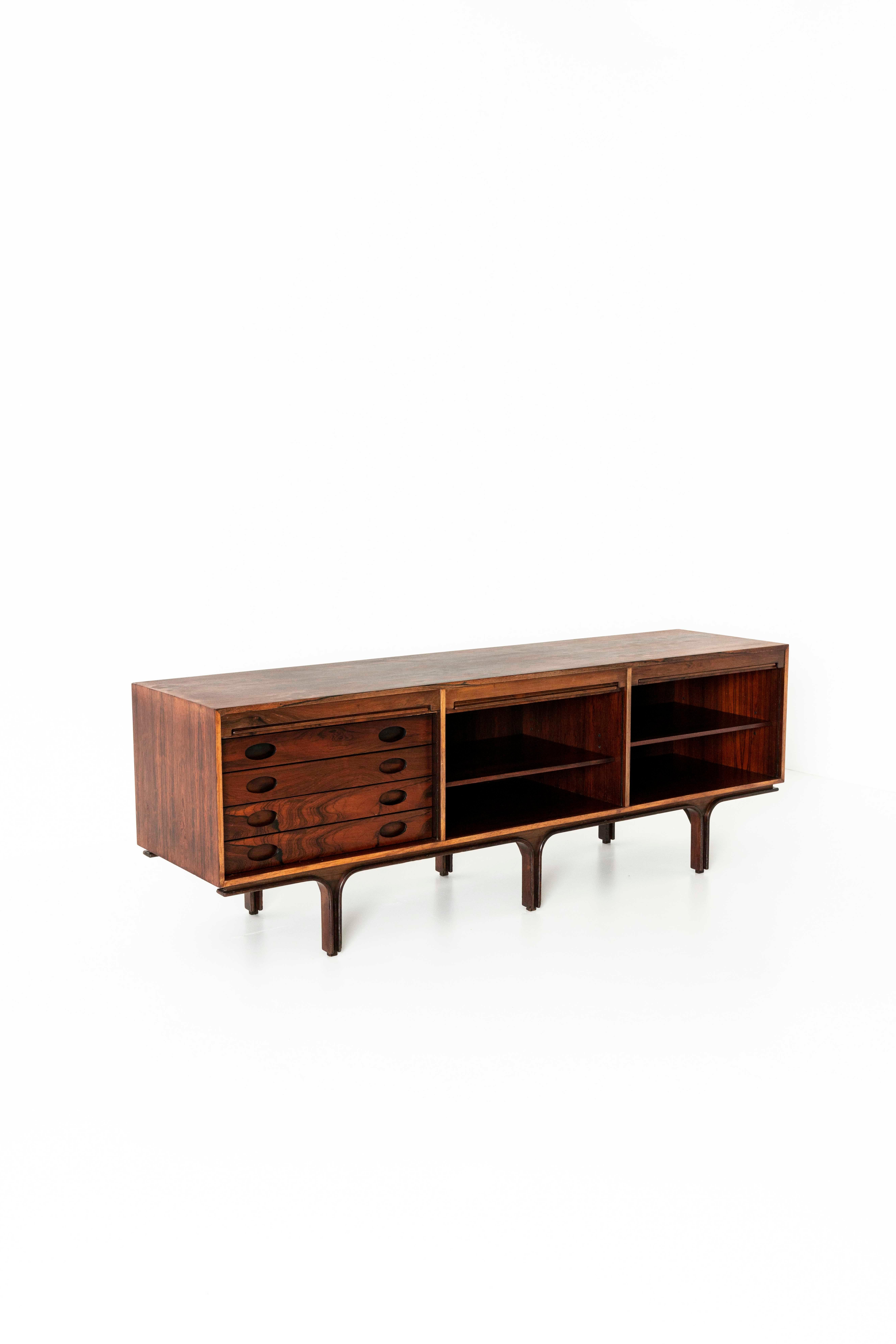 Mid-20th Century Sideboard by Gianfranco Frattini for Bernini in Rosewood, 1963, Italy