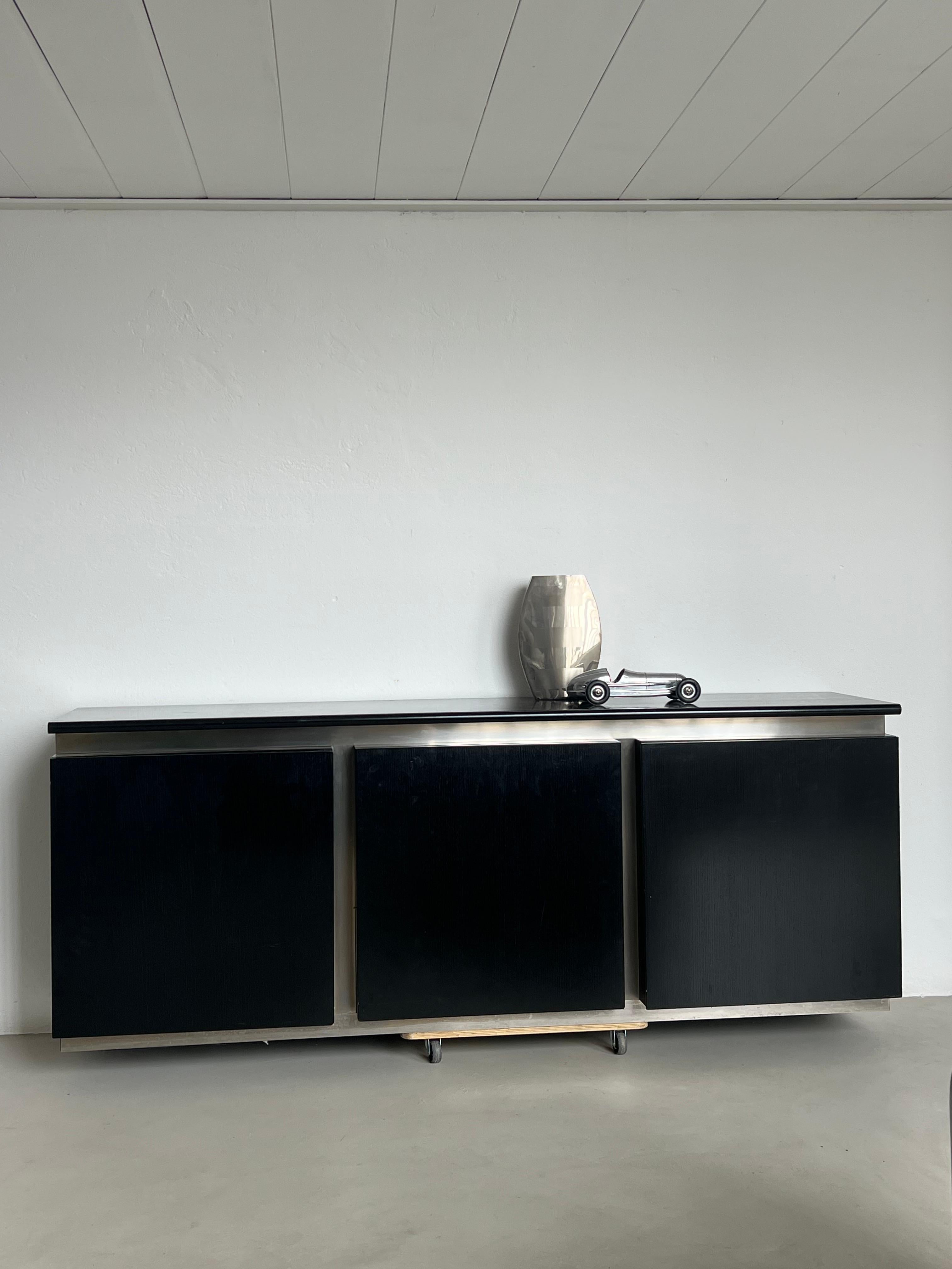 Italian Amazing Sideboard / Bar Cabinet by Giotto Stoppino for Acerbis 1970's For Sale